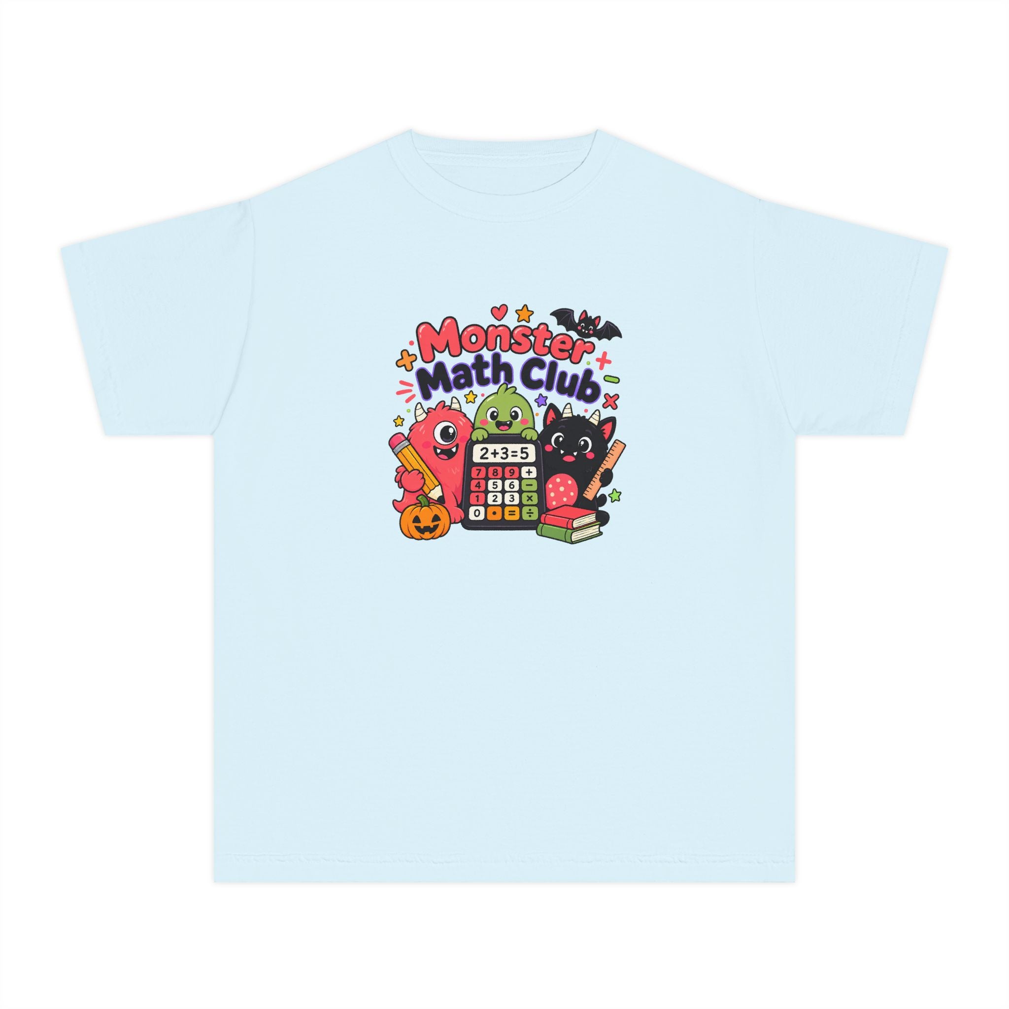 🎃 Monster Math Club Halloween Youth Retro Tee 🧮👻