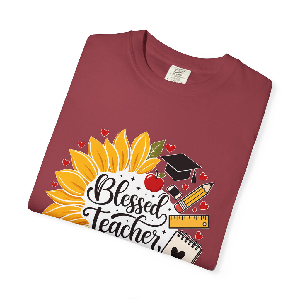 Blessed Teacher Heavyweight Tee 🌻📚✏️