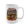 Sabor Que Cuenta Historias Mug - Hecho Con Amor Coffee Cup - Hispanic Family Cooking Gift for Abuelas, Home Cooks and Food Lovers