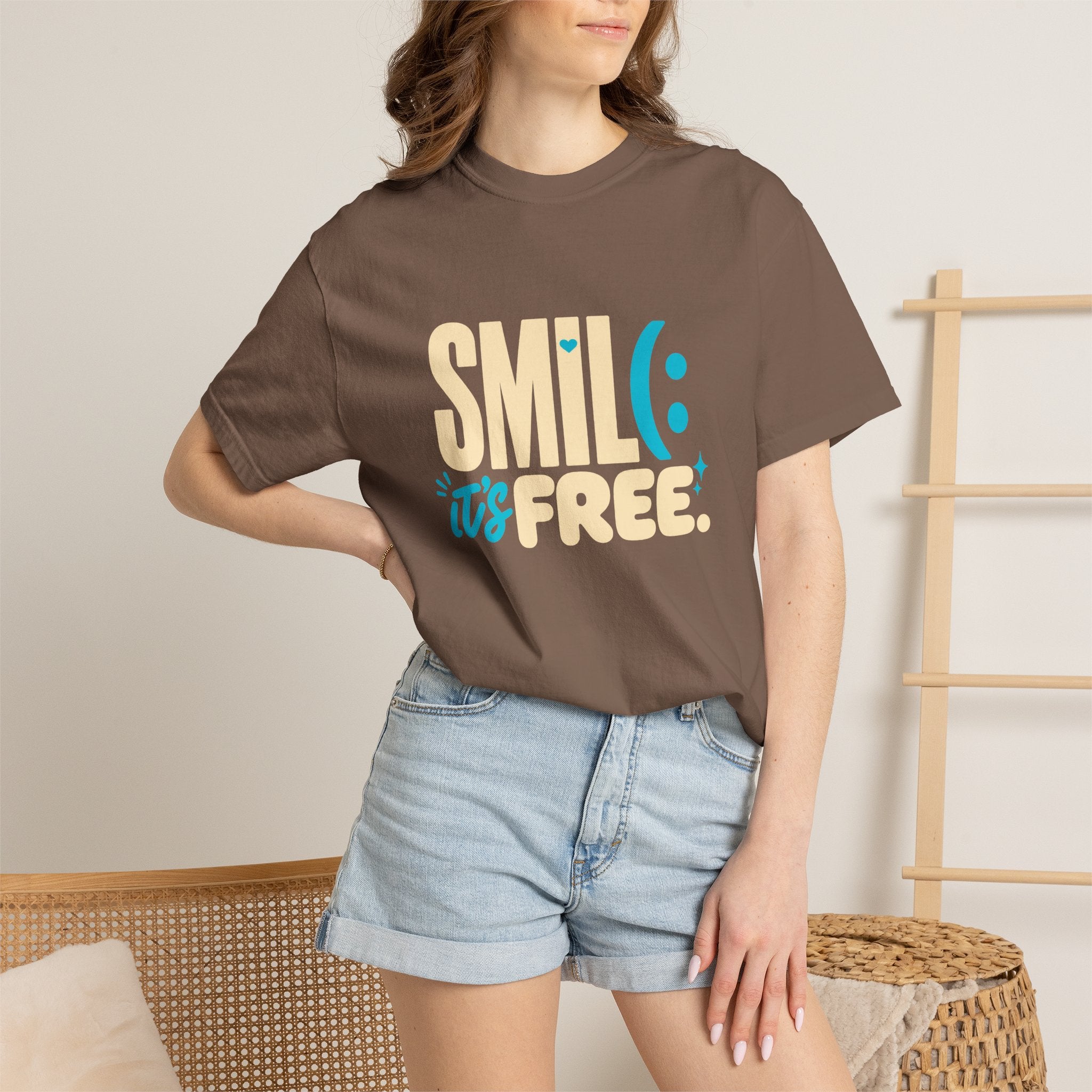 SMIL(: It’s Free Garment-Dyed Graphic Tee