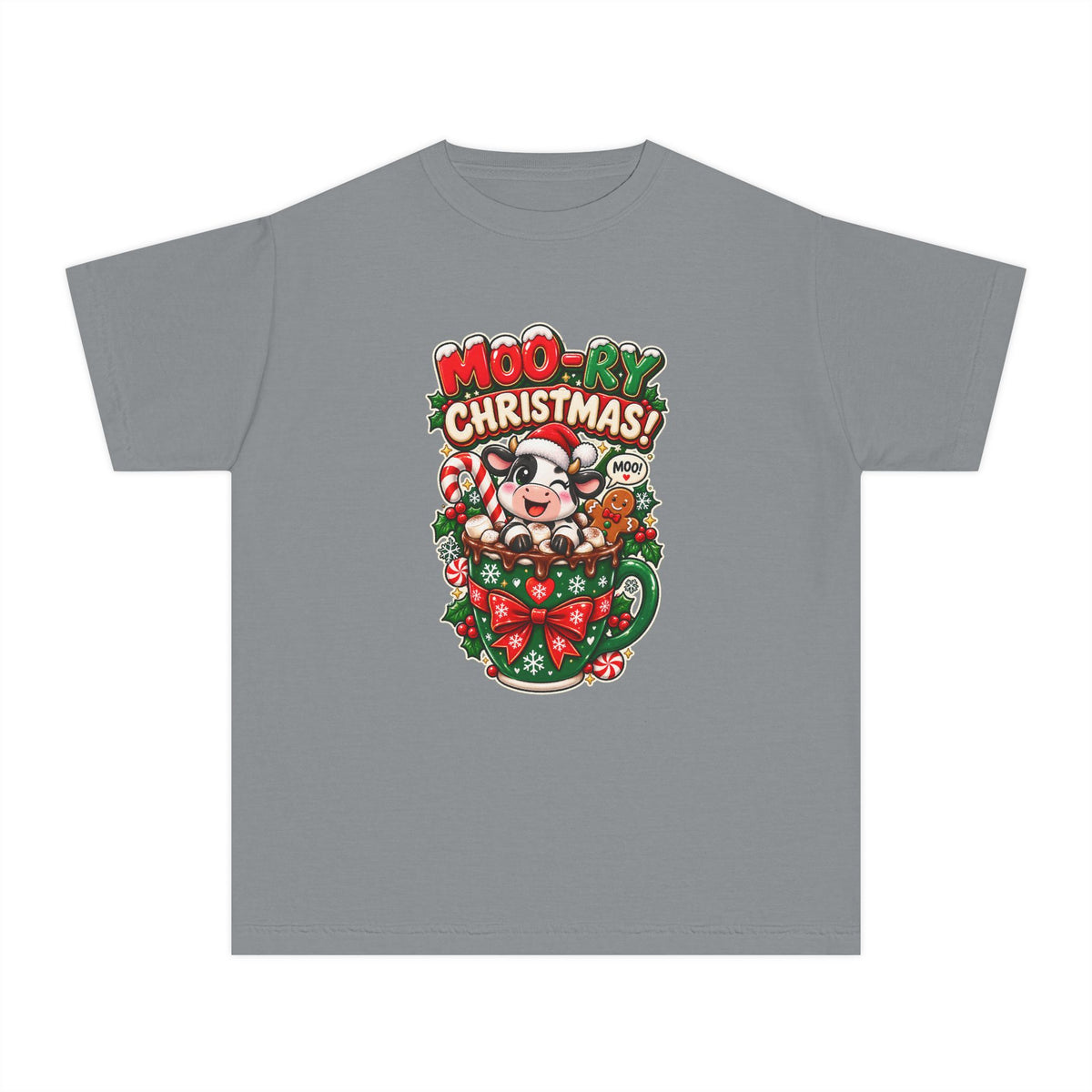 MOO-RY Christmas Youth Tee