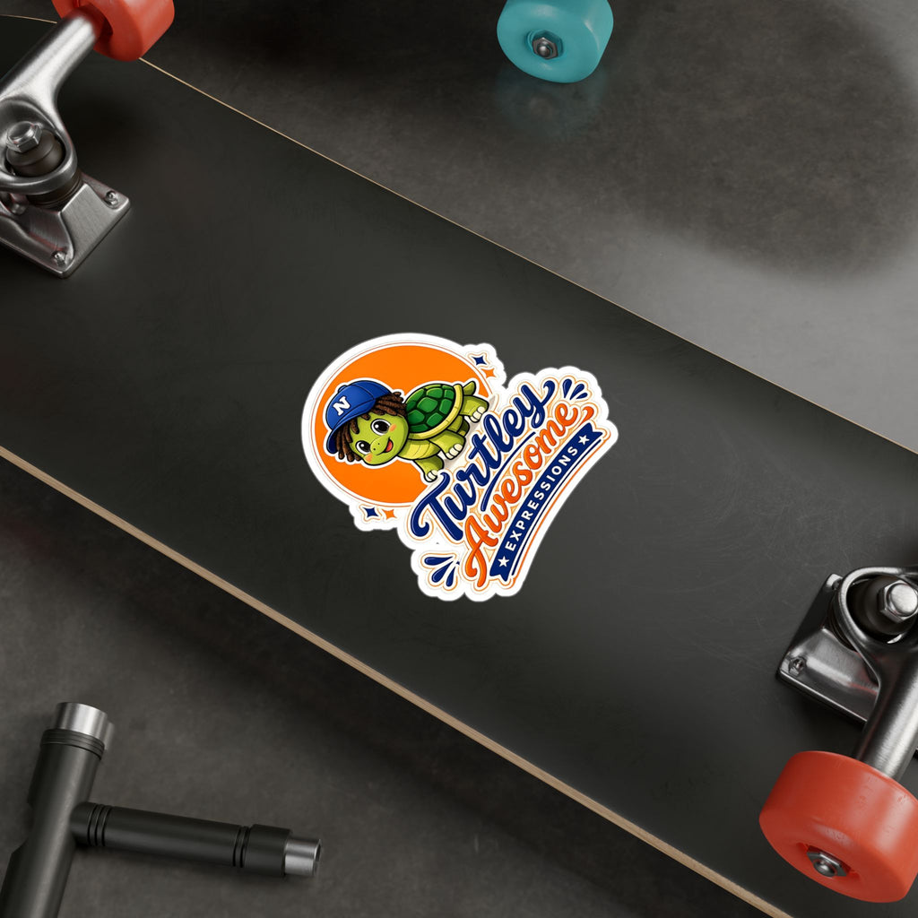 Turtley Awesome Expressions - Decal Vinyl Sticker for Laptops, Water Bottles and Car Windows