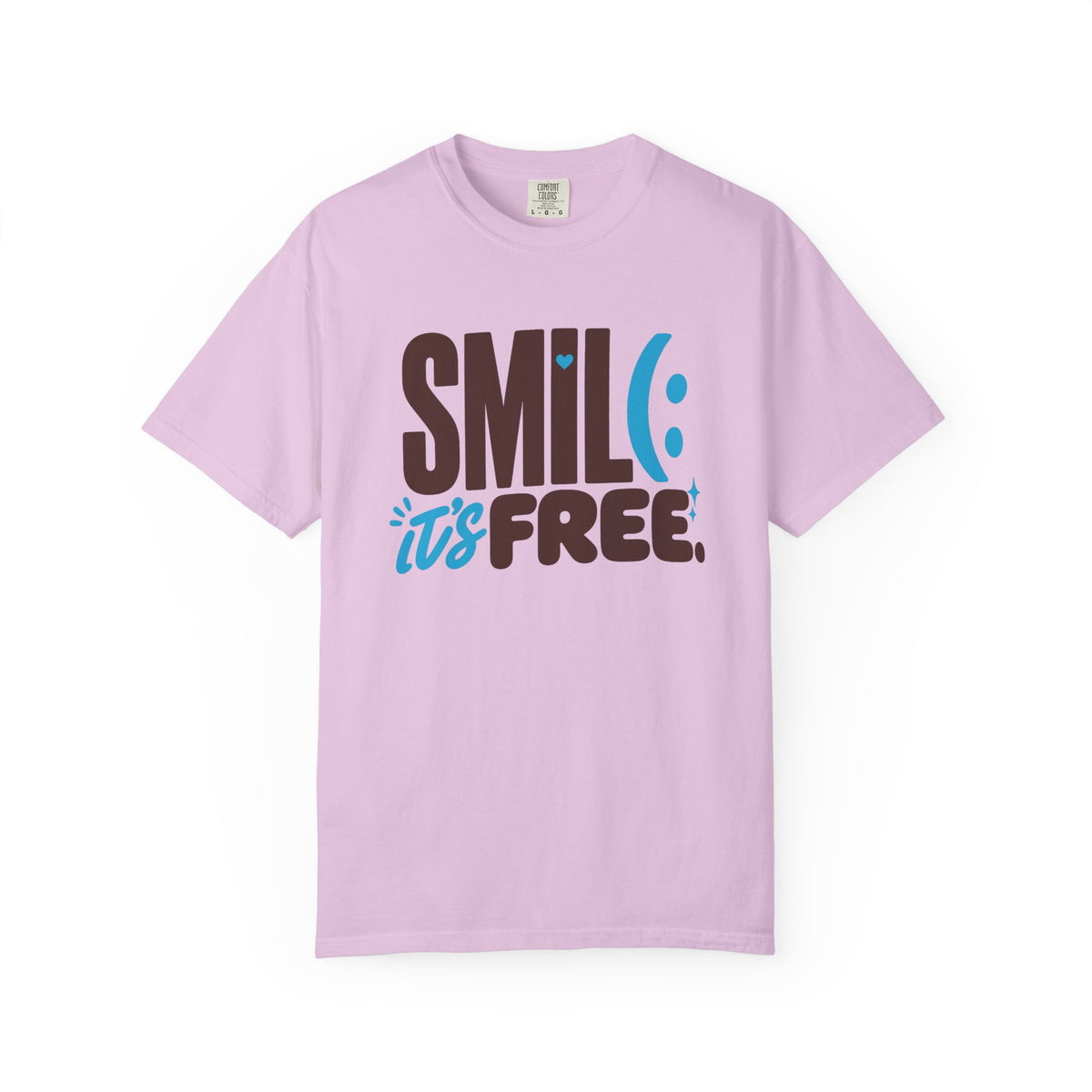 SMILE IT’S FREE! Garment-Dyed Graphic Tee