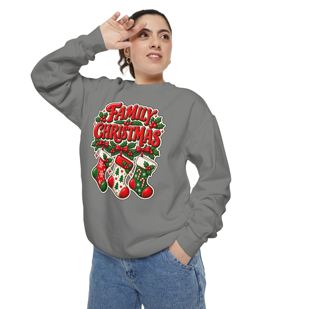 Family Christmas Stocking Holiday Sweatshirt