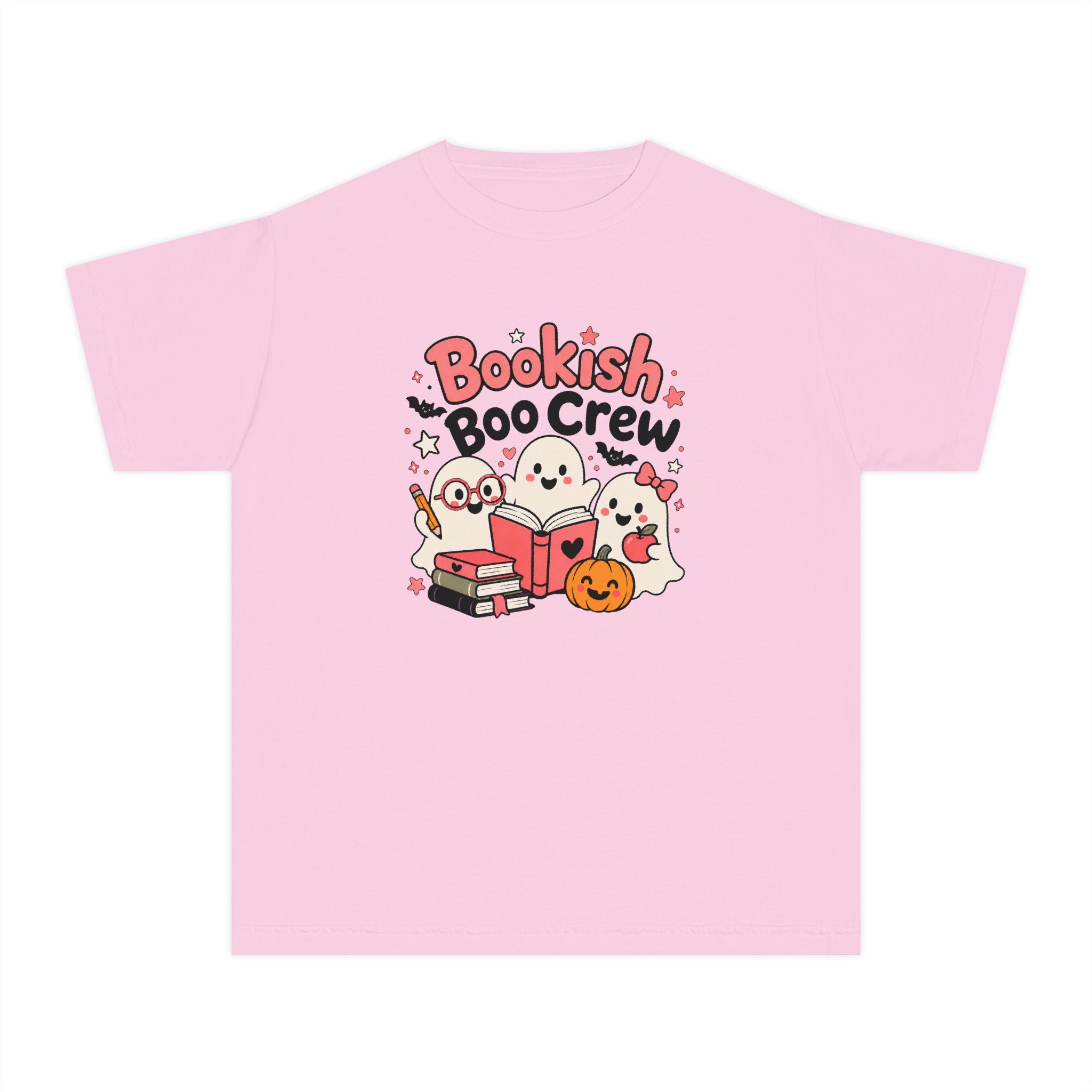 Bookish Boo Crew Youth Halloween Tee 📚👻