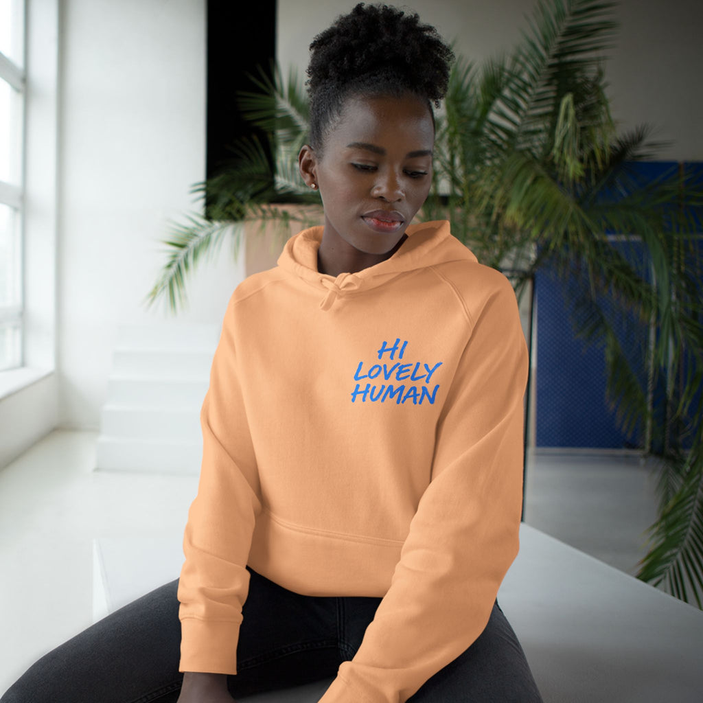 Hi Lovely Human Hoodie — "I Love Seeing You Happy" Cozy Positive Message Hoodie