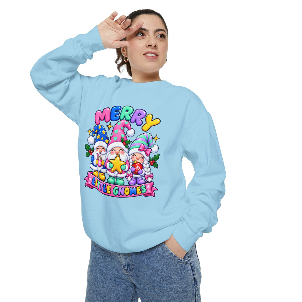 Merry Little Gnomes Sweatshirt Cute Christmas Holiday Crewneck