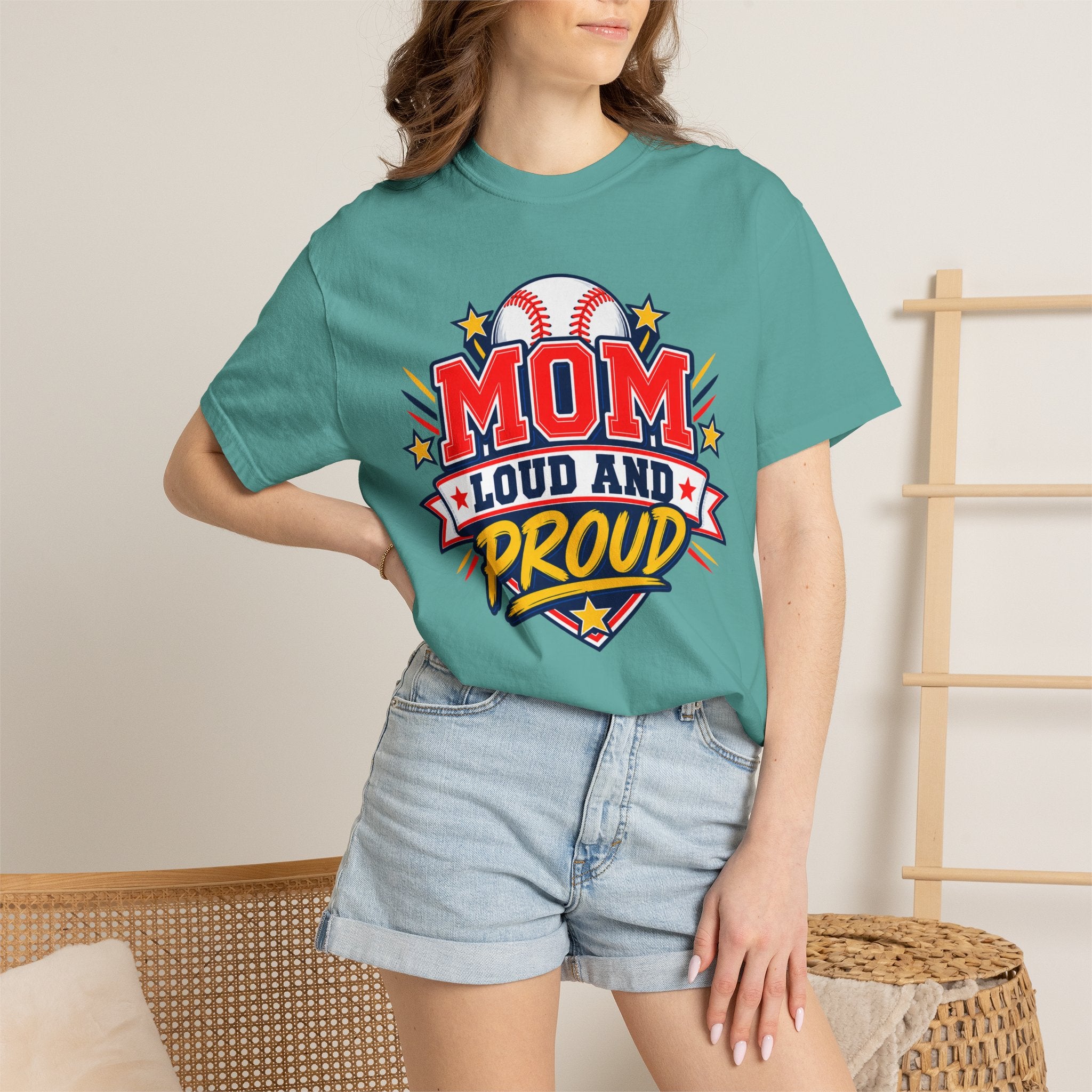 Baseball Mom Loud and Proud Comfort Colors® Tee ⚾️💙