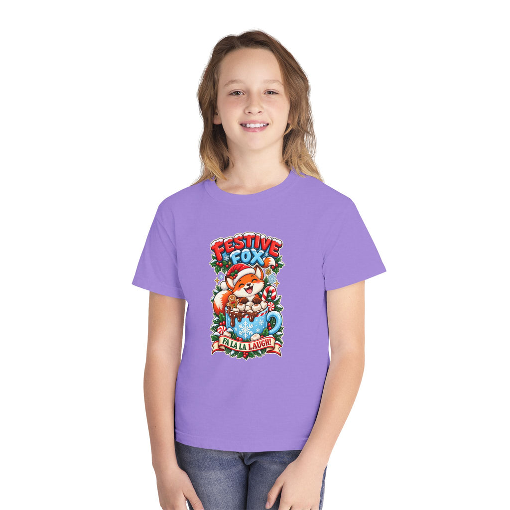 Festive Fox “Fala La Laugh!” Youth Christmas Tee