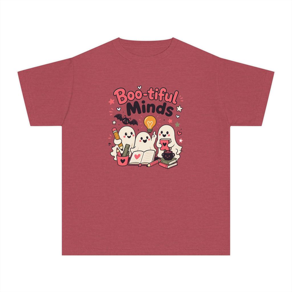 Boo-tiful Minds Youth Halloween Learning Tee 👻💡
