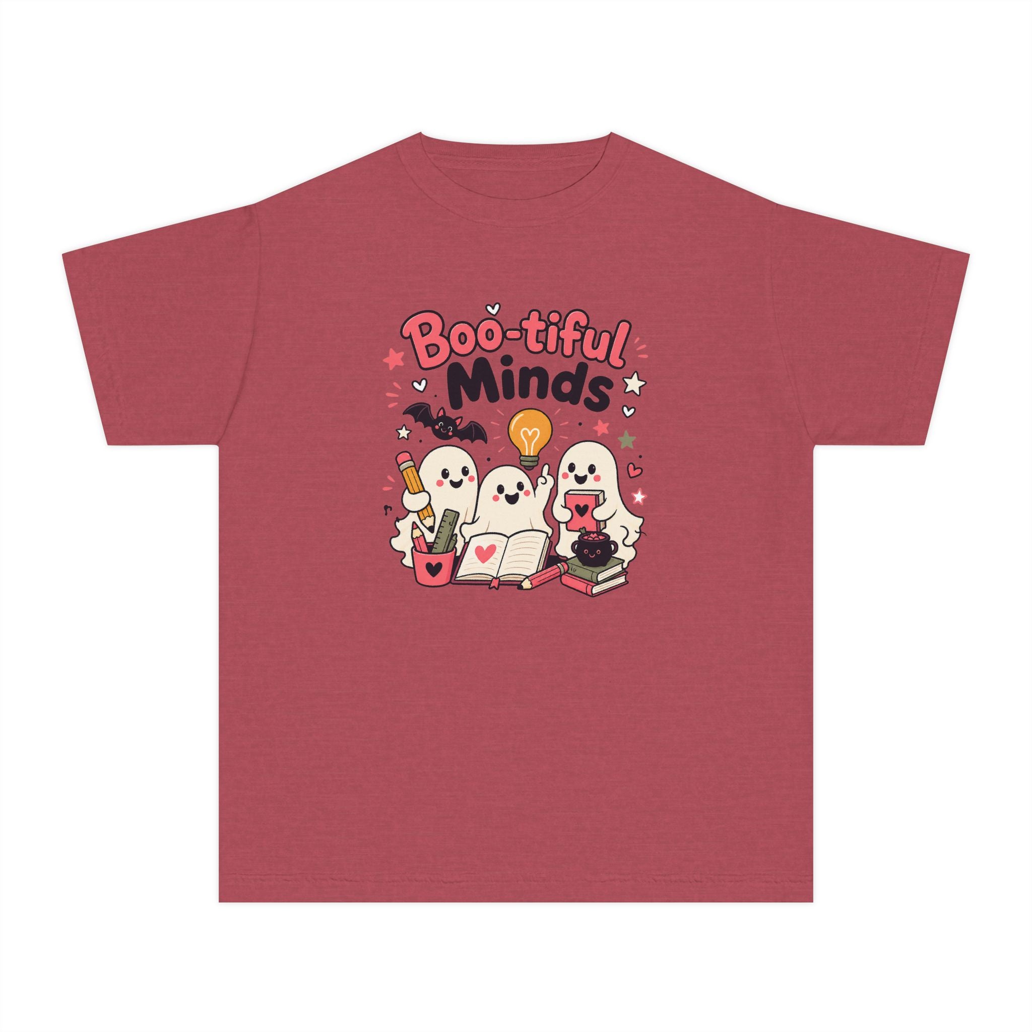 Boo-tiful Minds Youth Halloween Learning Tee 👻💡