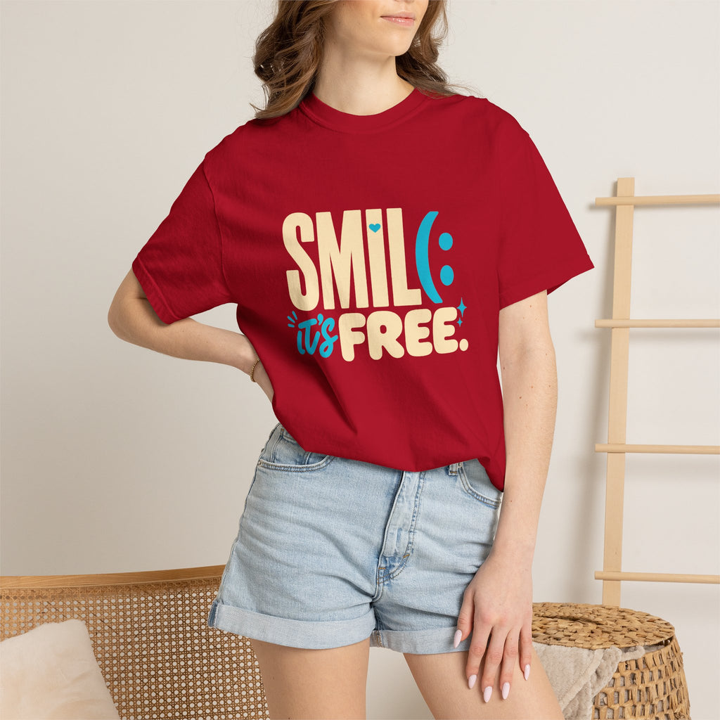SMIL(: It’s Free Garment-Dyed Graphic Tee