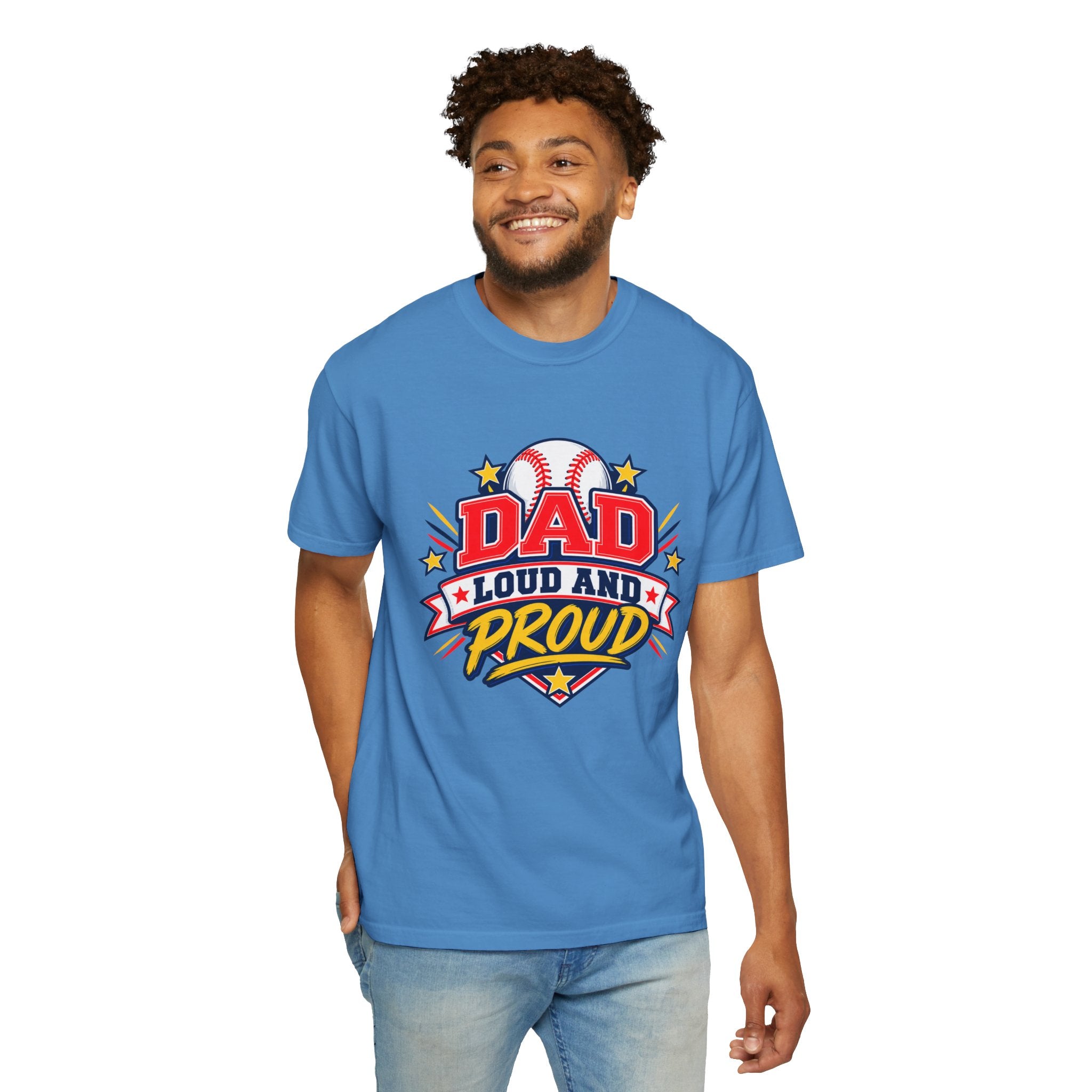 Baseball Dad Loud and Proud Comfort Colors® Tee ⚾️⭐
