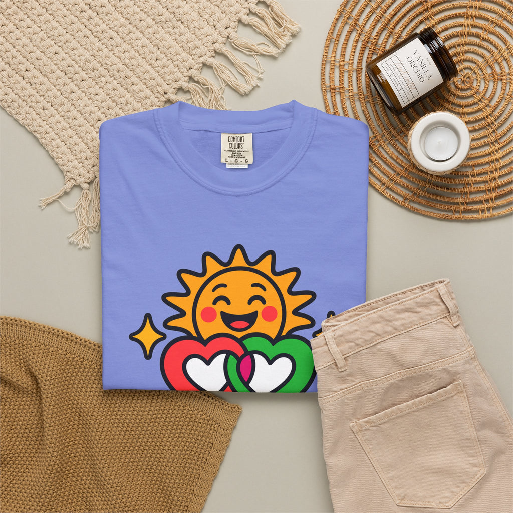 Juntos Brillamos Latino Heritage Heavyweight Tee ☀️❤️