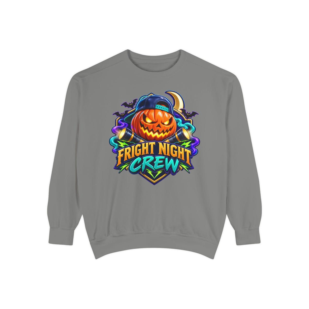 Fright Night Crew Halloween Sweatshirt 🎃 | Pumpkin Halloween Pullover