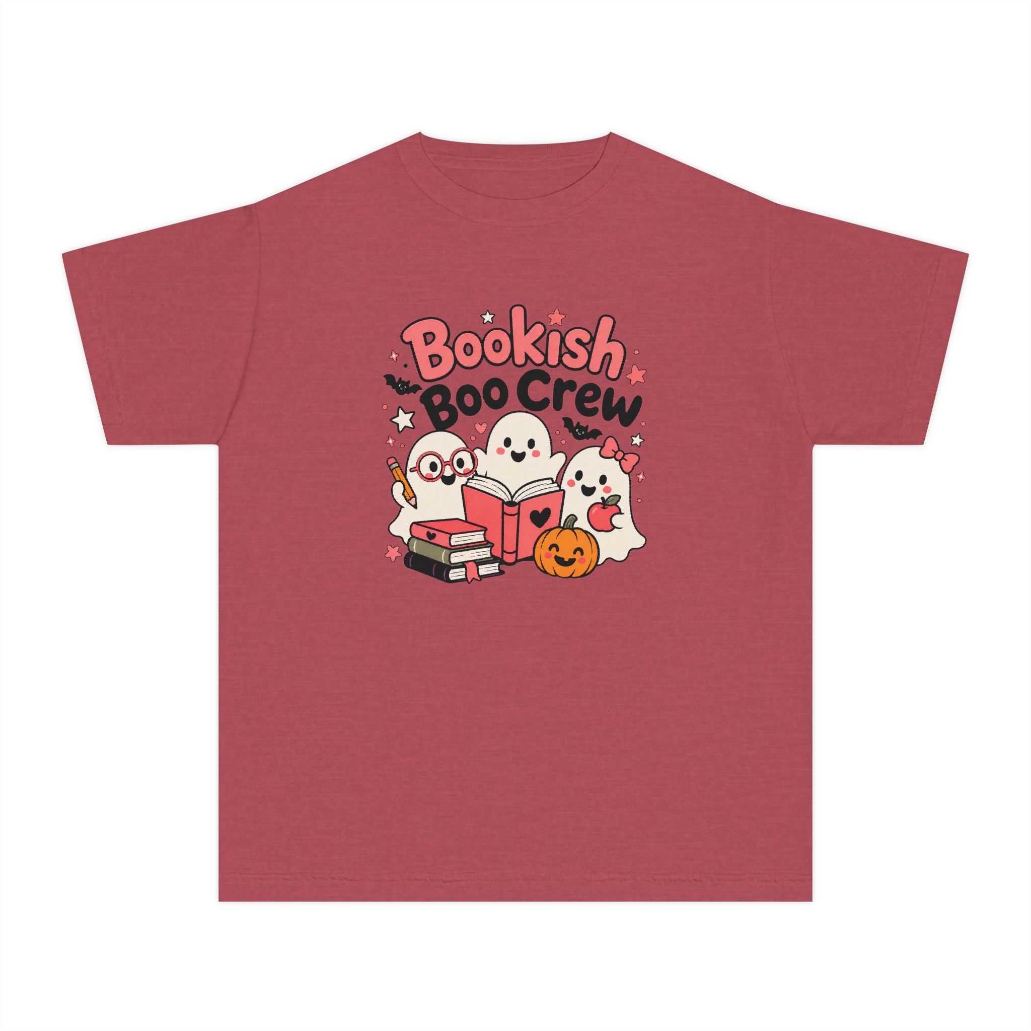 Bookish Boo Crew Youth Halloween Tee 📚👻