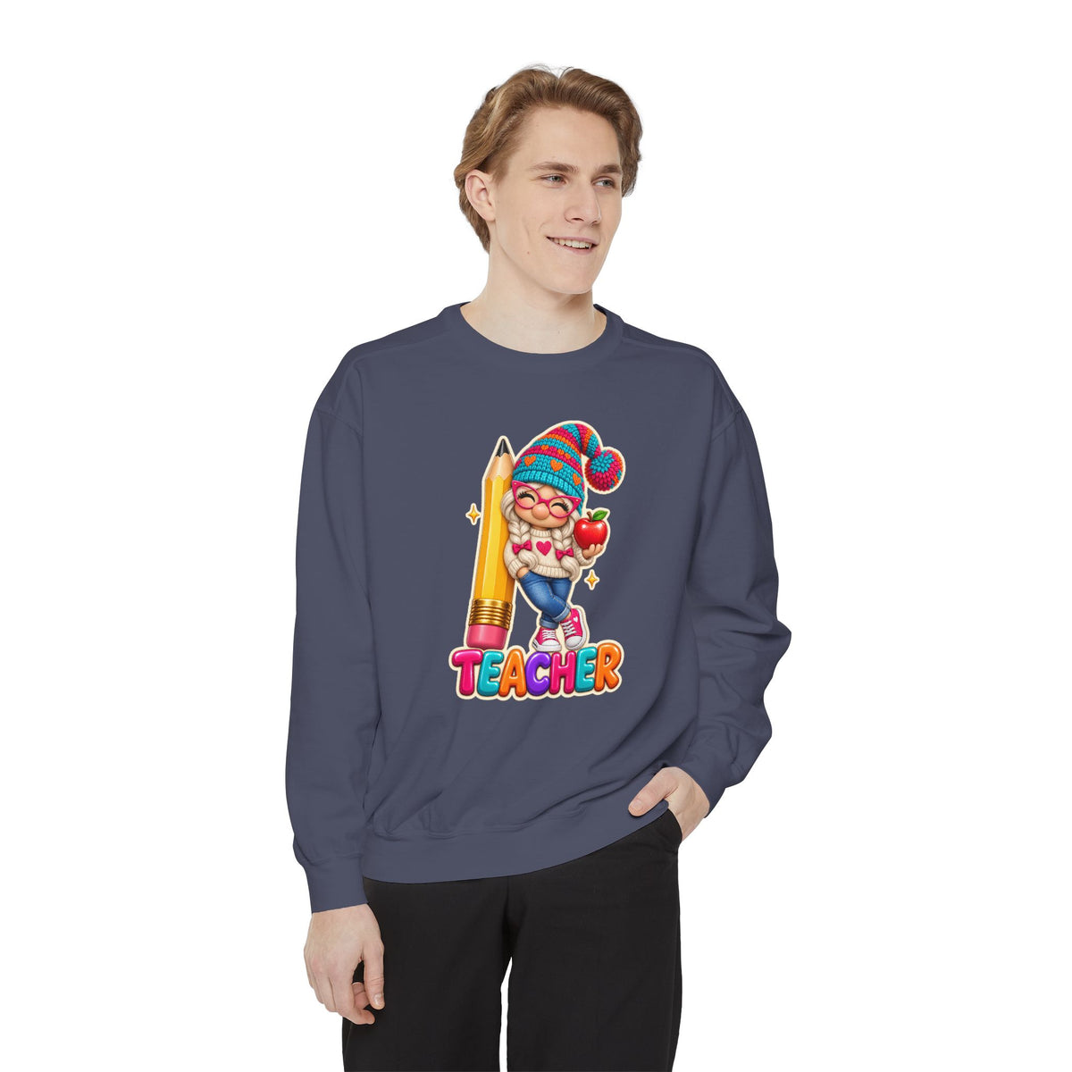 Gnome Teacher Classroom Christmas Holiday Sweatshirt