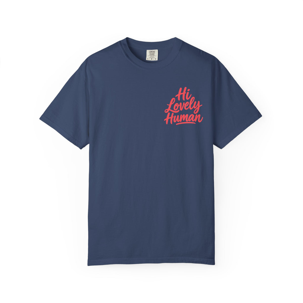 Hi Lovely Human Navy Garment-Dyed Comfort Colors® T-Shirt