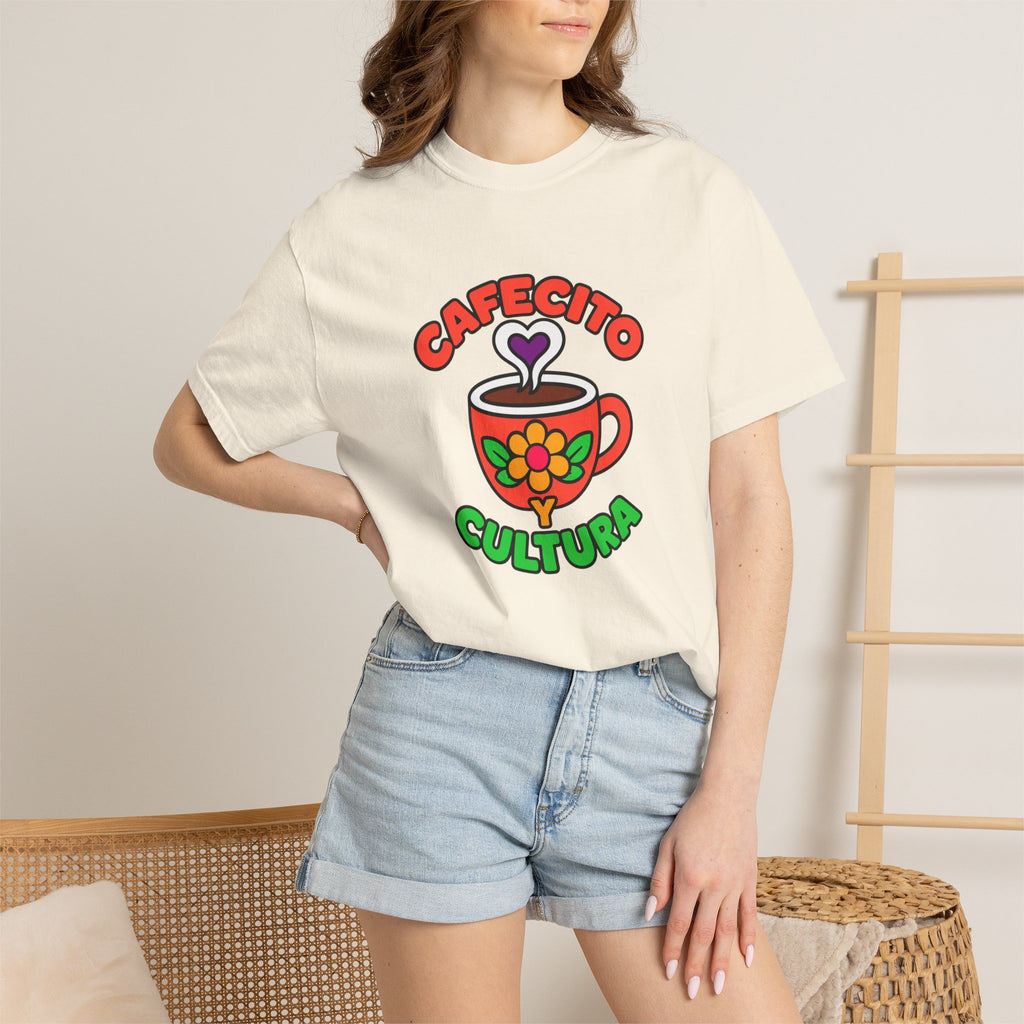 Cafecito Y Cultura Heavyweight Tee ☕🌼