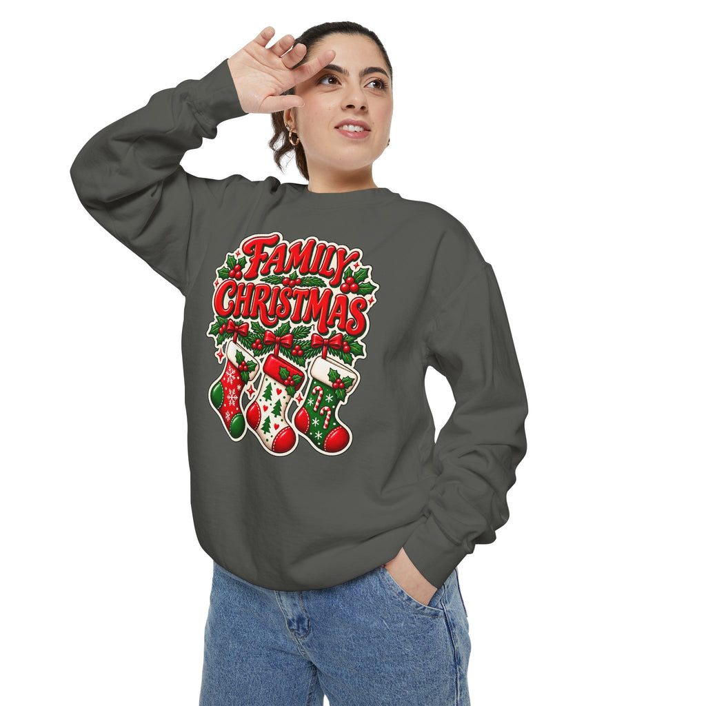 Family Christmas Stocking Holiday Sweatshirt