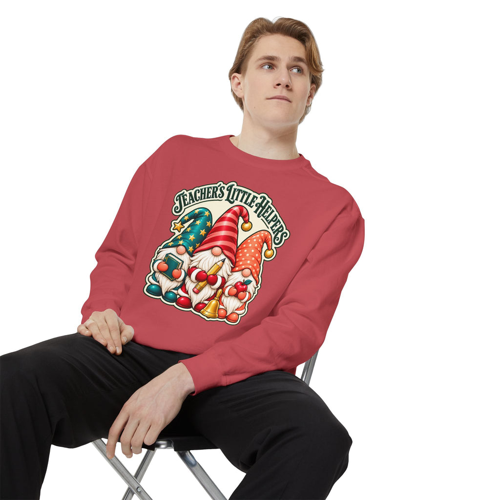 Teachers Little Helpers Gnome Christmas Sweatshirt