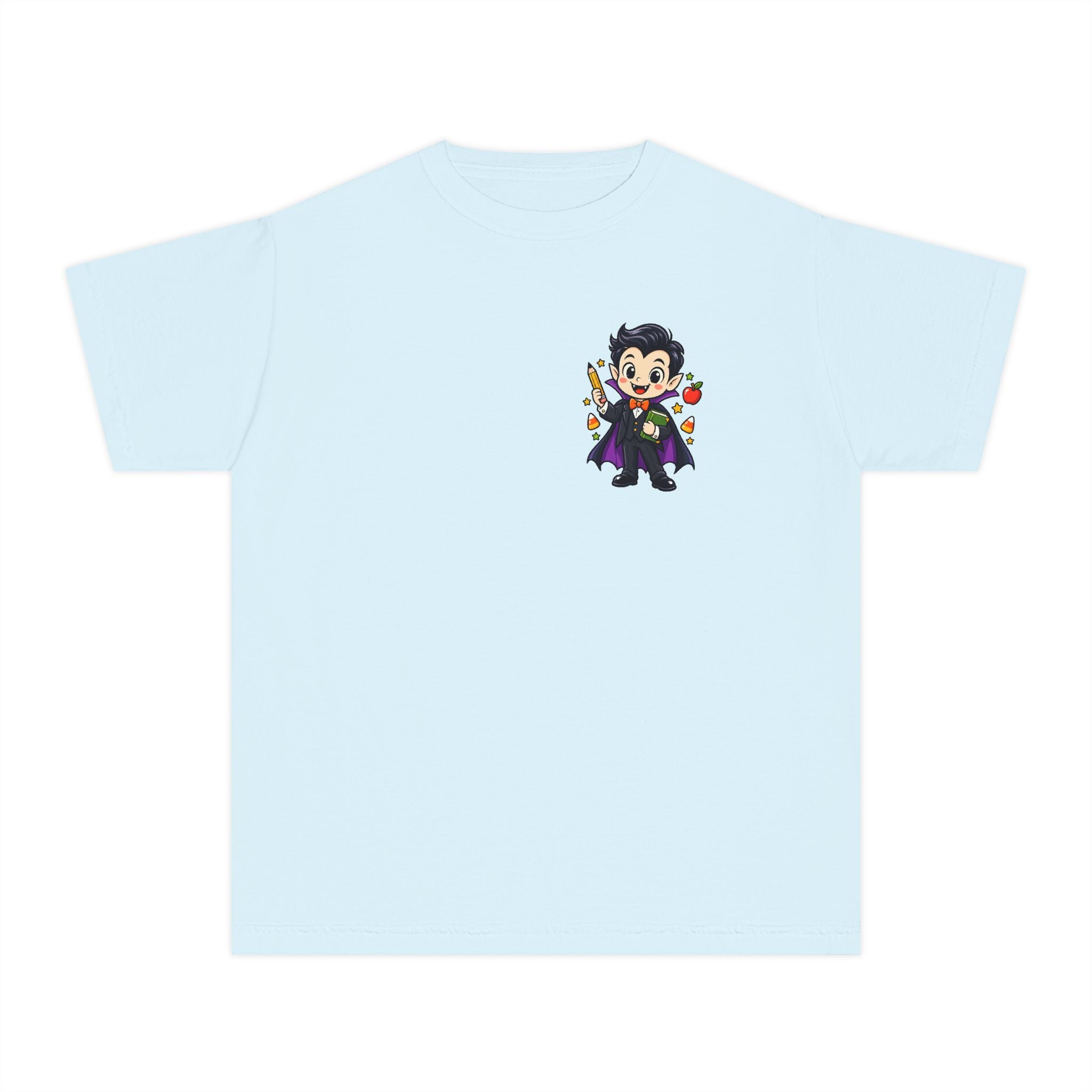 Vampire Trick-or-Treat Kids Tee — Cute Cartoon Vampire Halloween Shirt