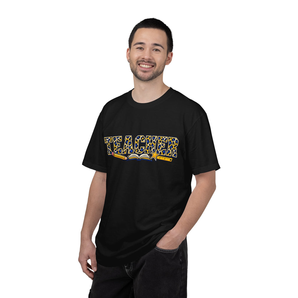 Leopard Print Teacher Comfort Colors® Heavyweight Tee 🍎✏️