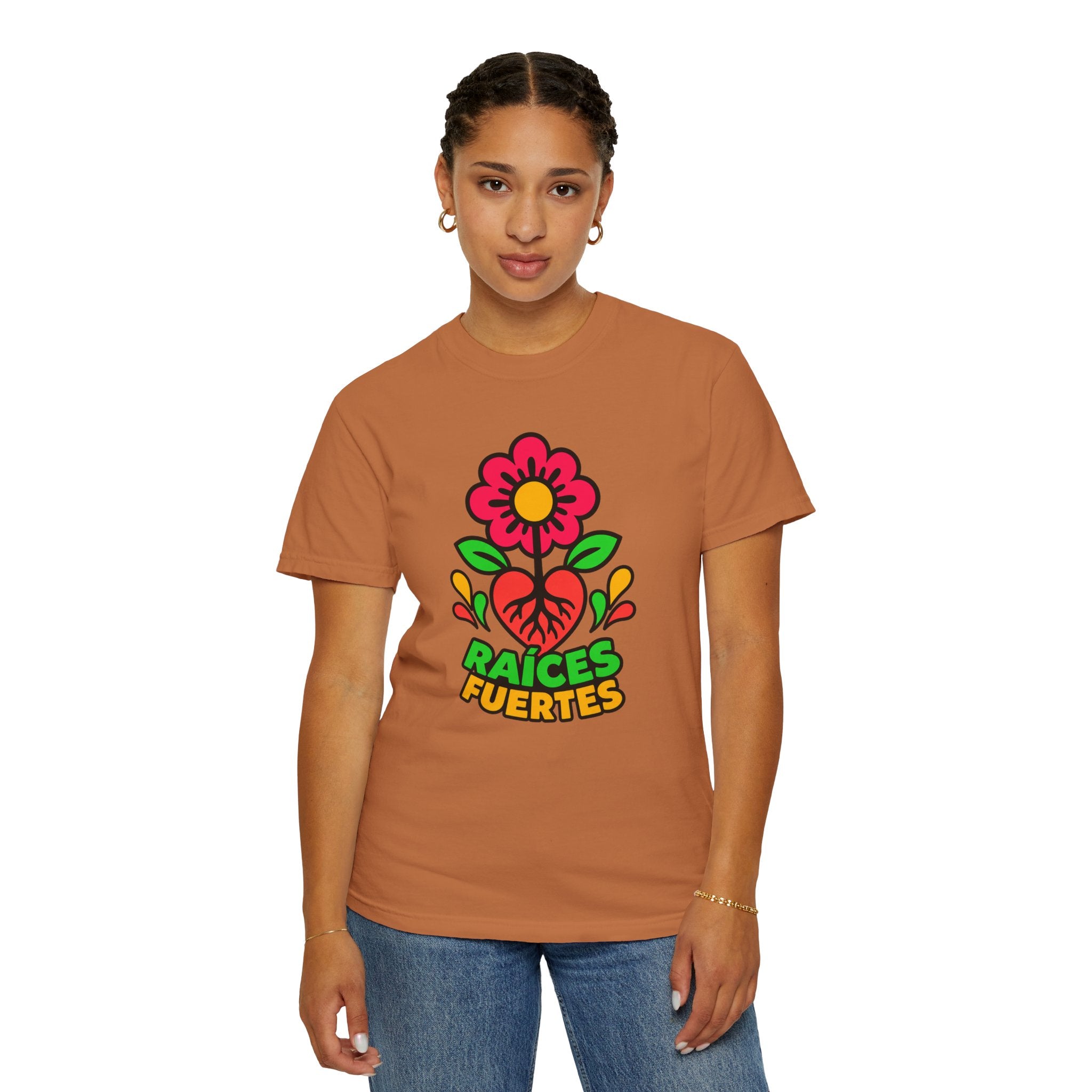 Raíces Fuertes Latino Heritage Heavyweight Tee 🌺❤️