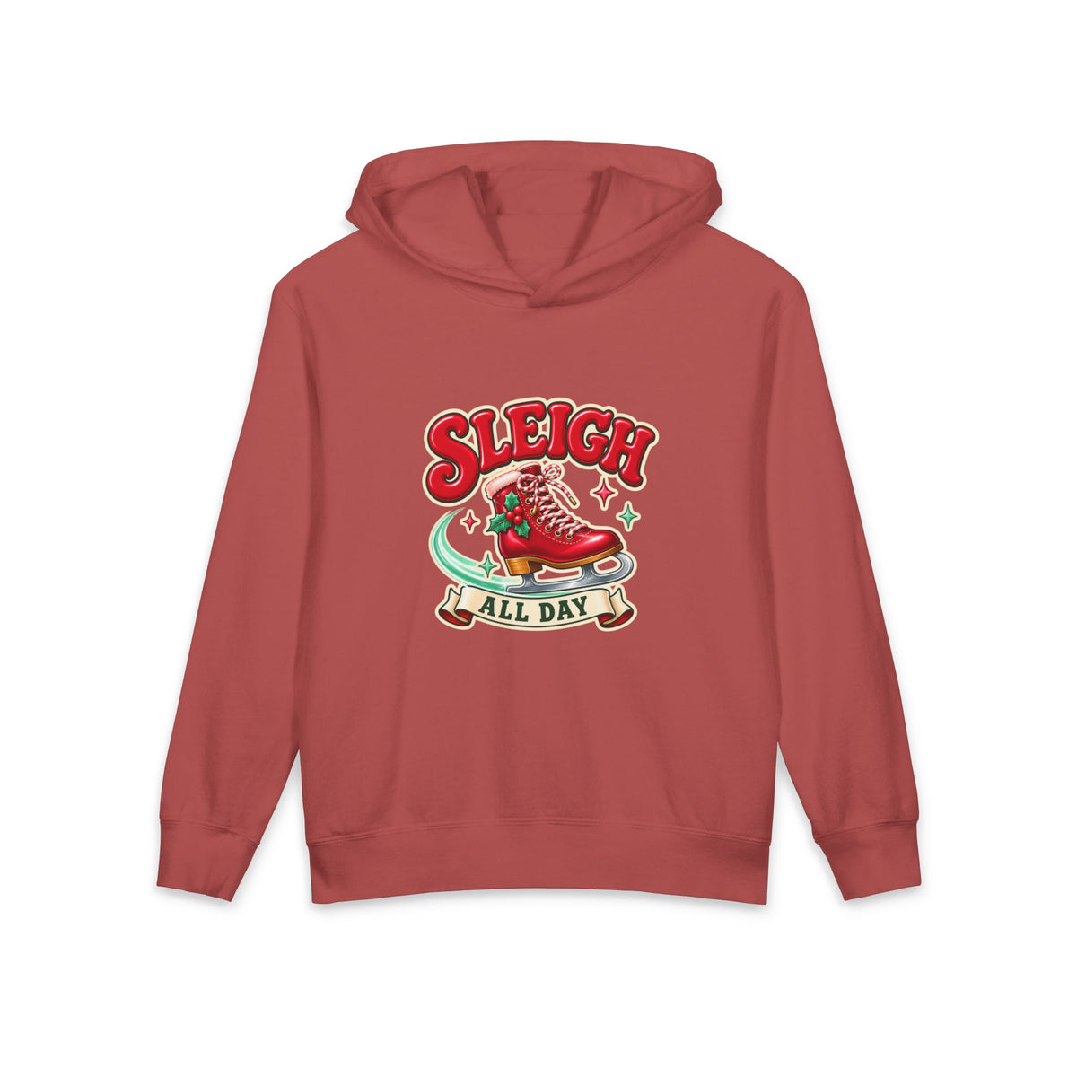 Sleigh All Day Youth Christmas Hoodie