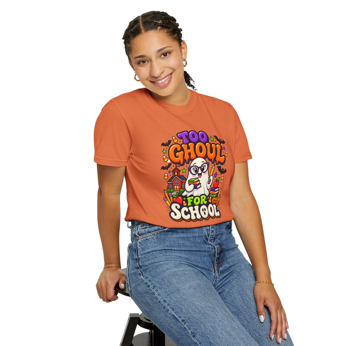 Too Ghoul for School T-Shirt — Cute Halloween Ghost Back-to-School Tee