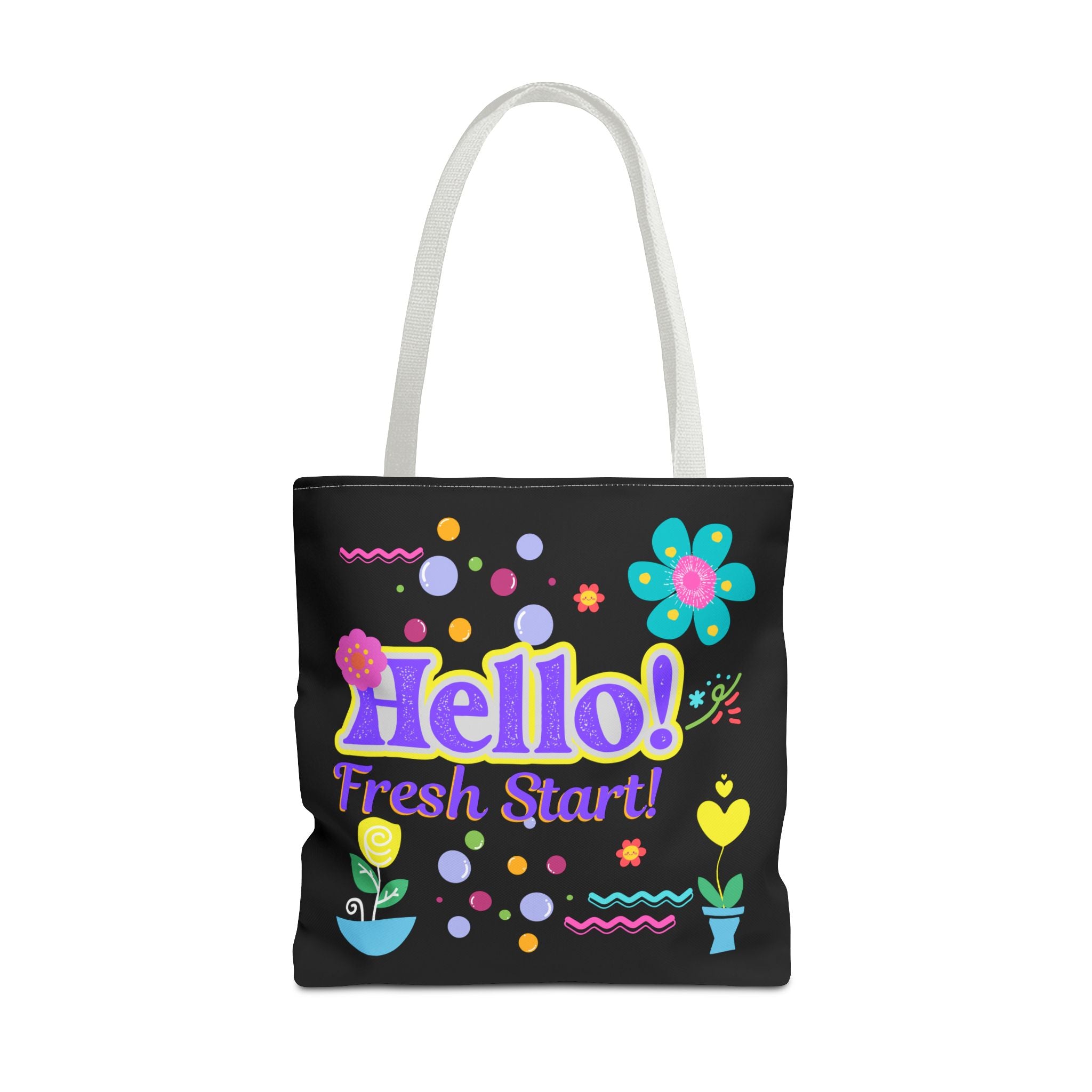 Hello Fresh Start / You've Got This" Retro Two-Sided Tote Bag