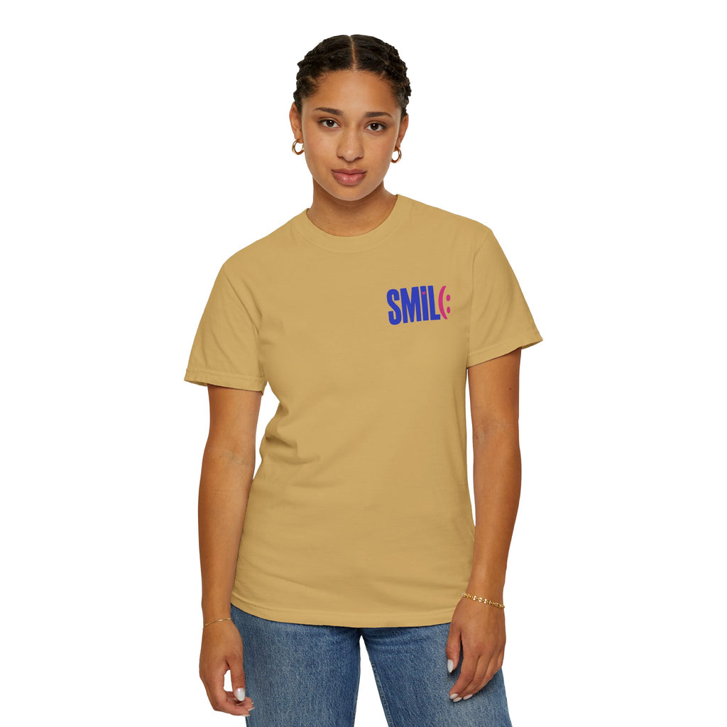 SMIL(: It’s Free Garment-Dyed Graphic Tee