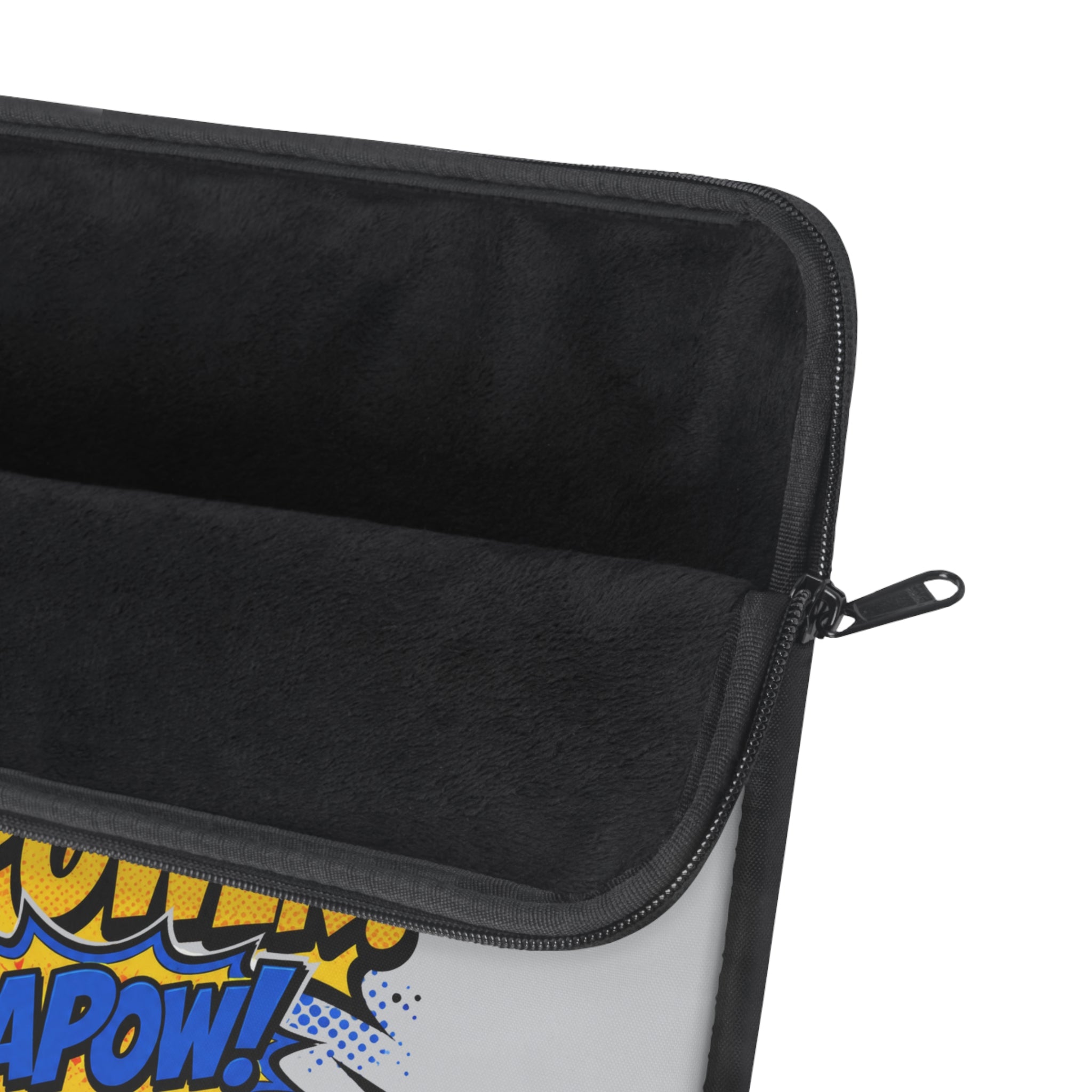 Teacher Superpower -  Vintage Newsprint Gray Laptop and iPad Sleeve