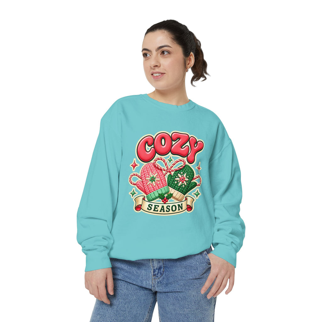 Cozy Season Christmas Sweatshirt 🧤🎄☕️