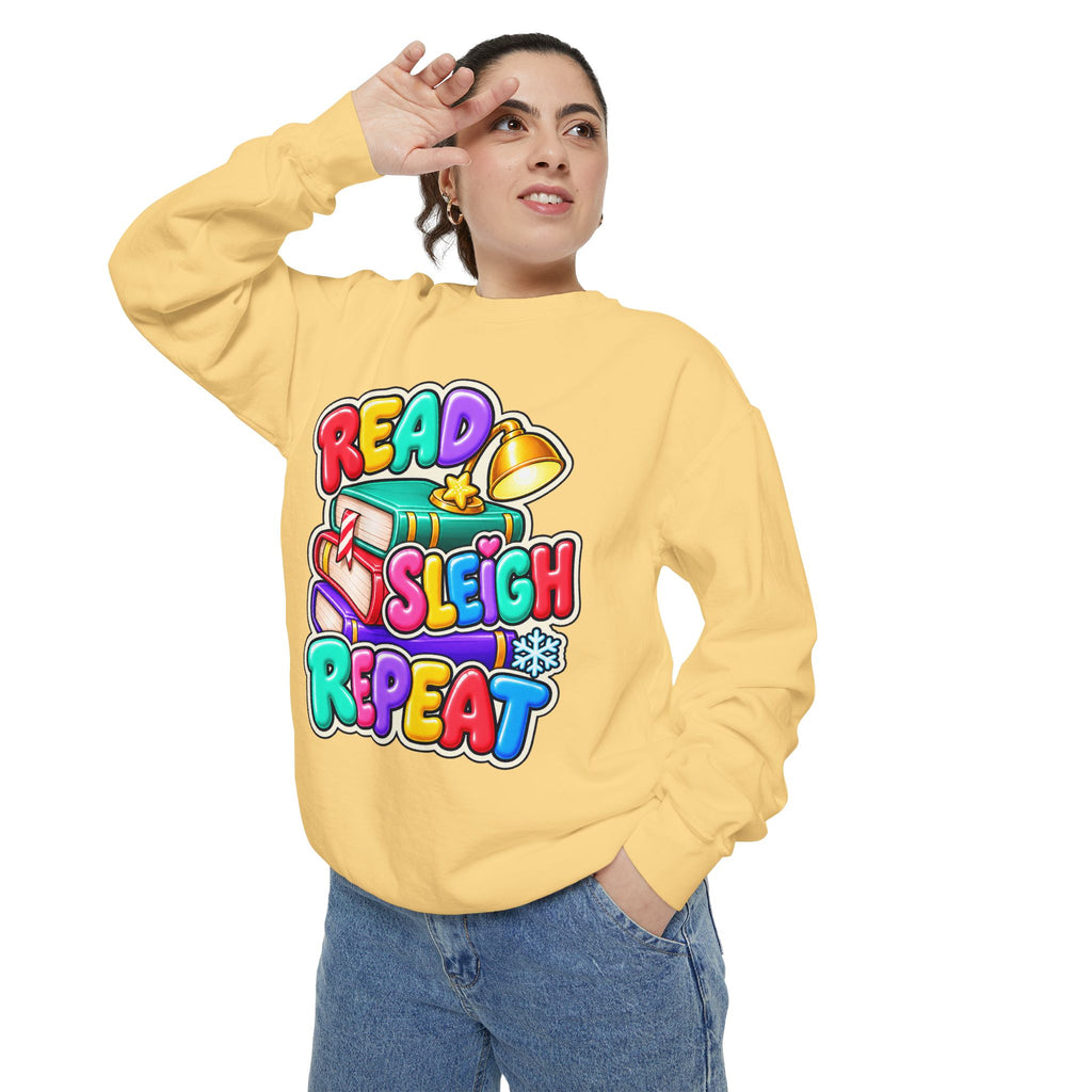 Read, Sleigh, Repeat Christmas Sweatshirt 📚🔔❄️