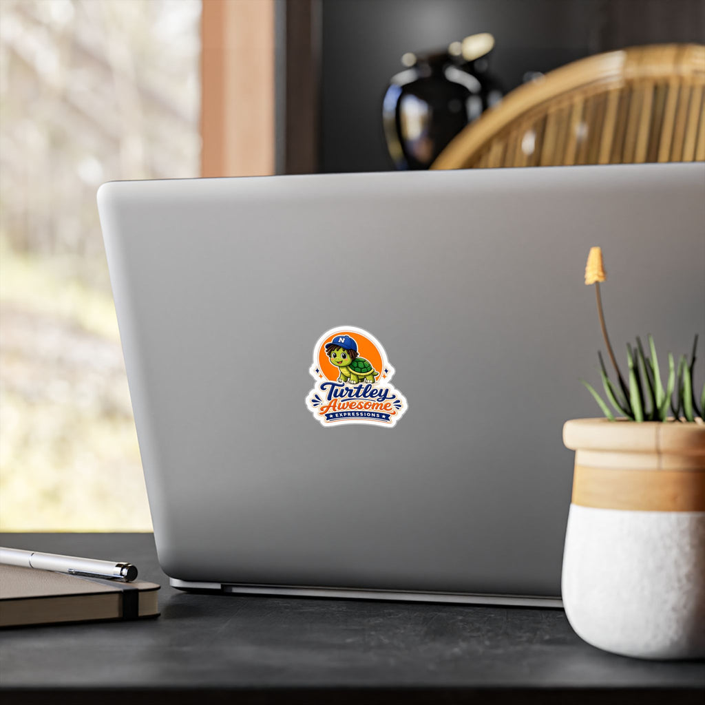 Turtley Awesome Expressions - Decal Vinyl Sticker for Laptops, Water Bottles and Car Windows