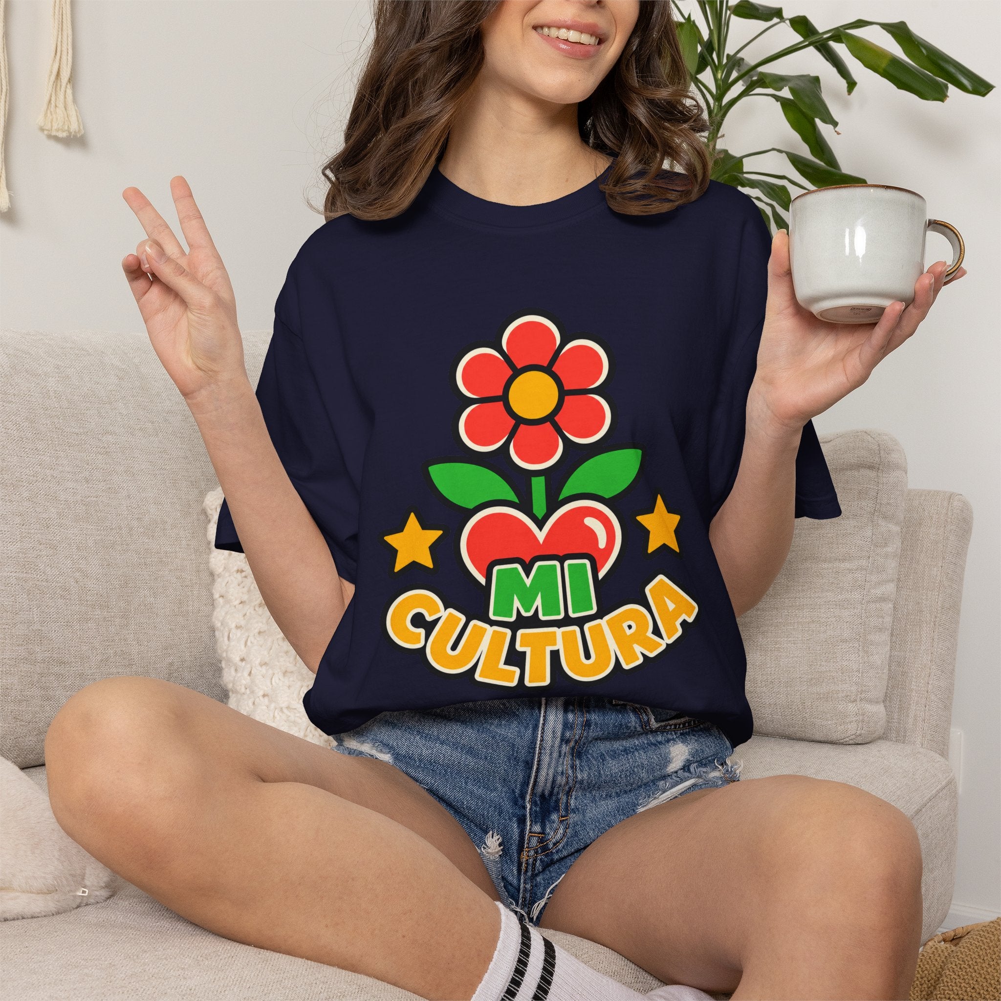 Mi Cultura Latino Heritage Heavyweight Tee 🌺❤️