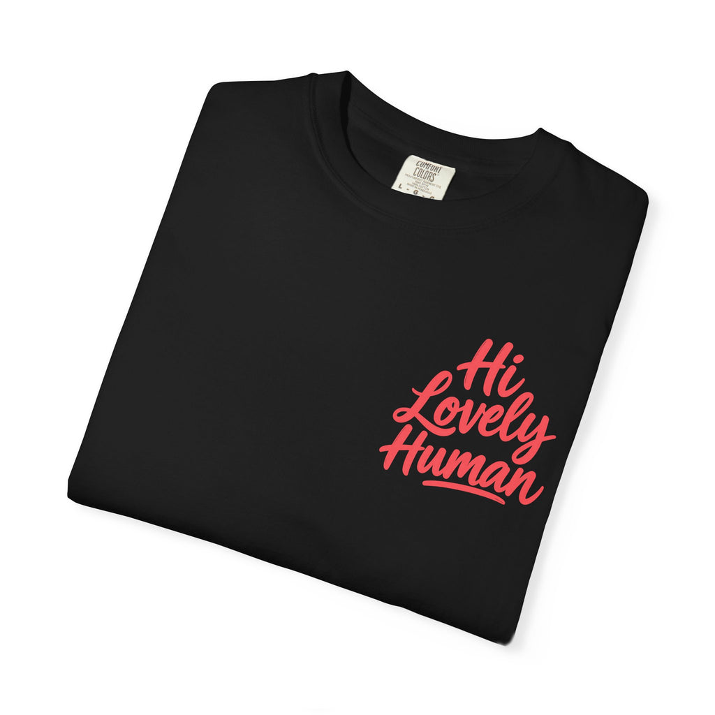 Hi Lovely Human Navy Garment-Dyed Comfort Colors® T-Shirt