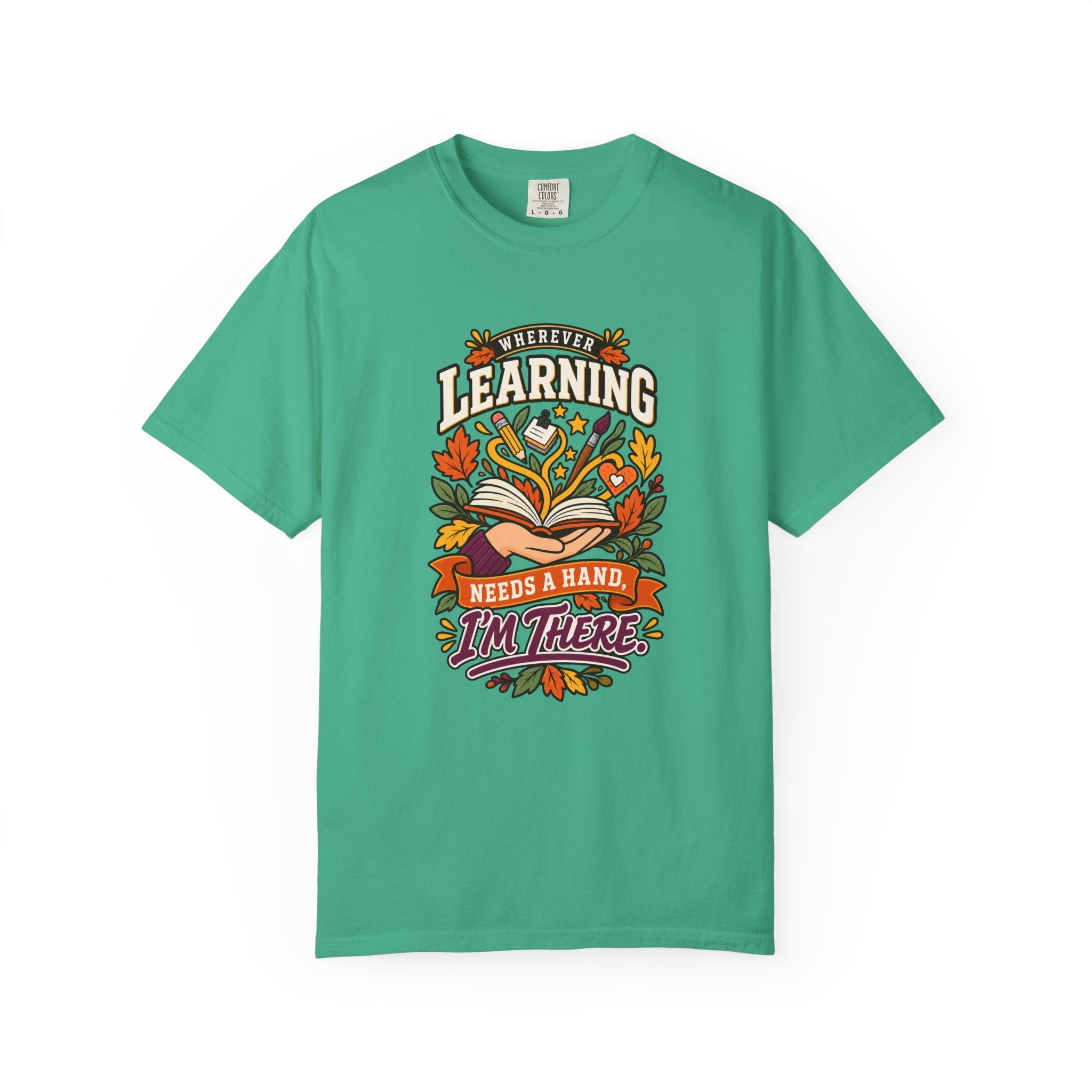 Wherever Learning Needs a Hand Teacher Heavyweight Tee 🍎📚
