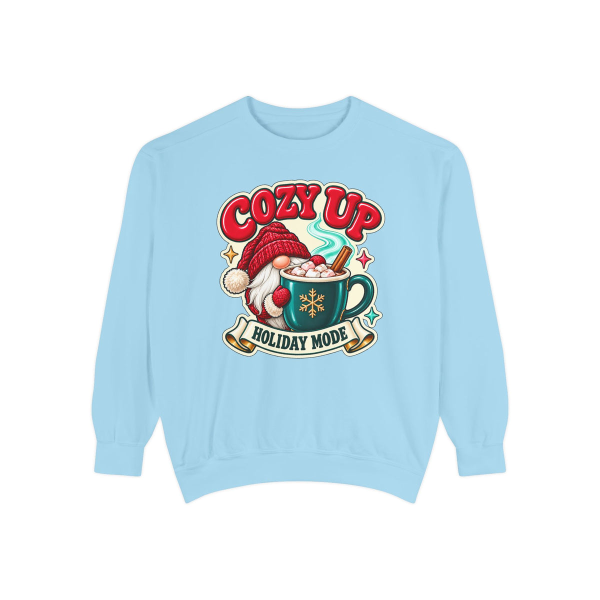 Cozy Up Christmas Mode Gnome Cocoa Sweatshirt