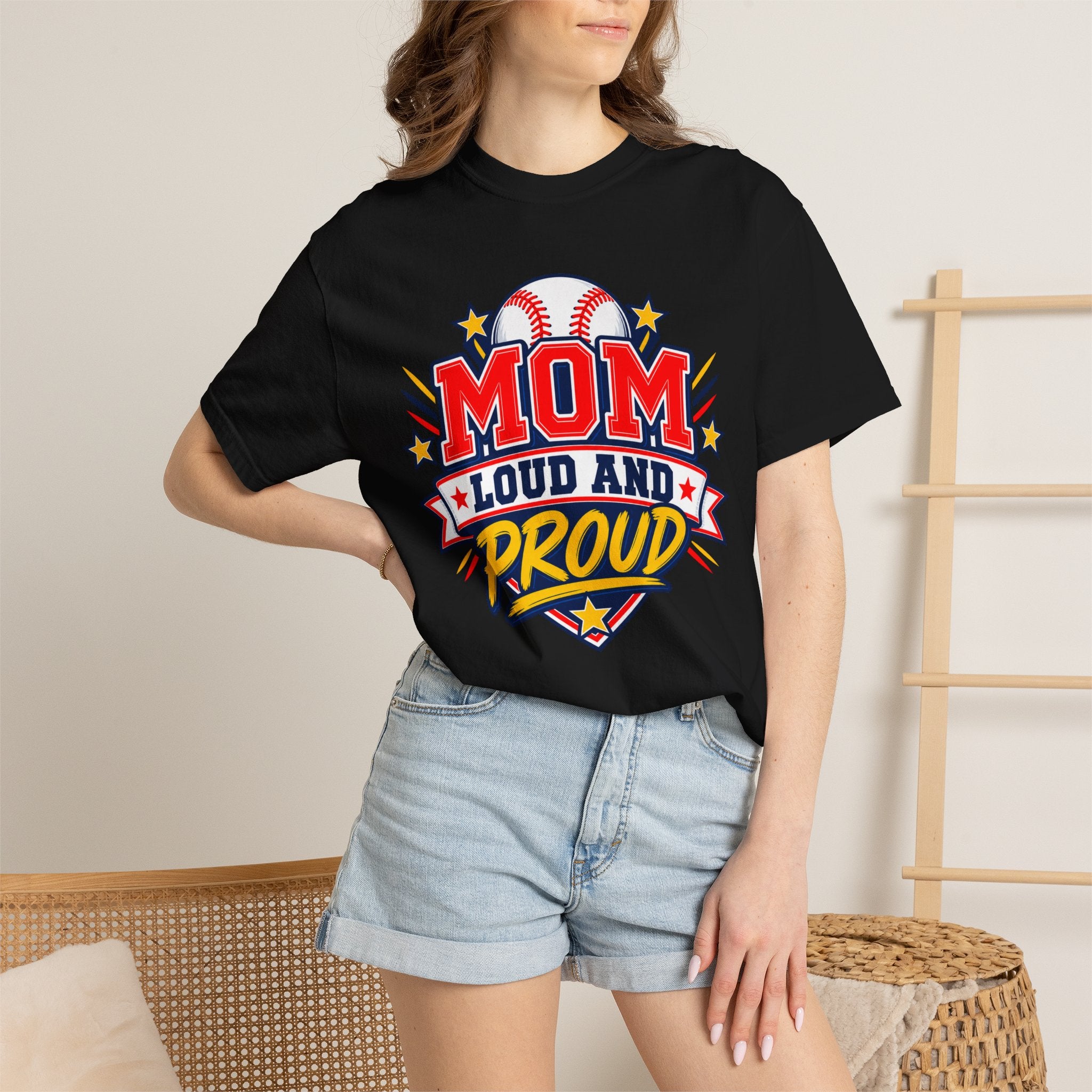 Baseball Mom Loud and Proud Comfort Colors® Tee ⚾️💙