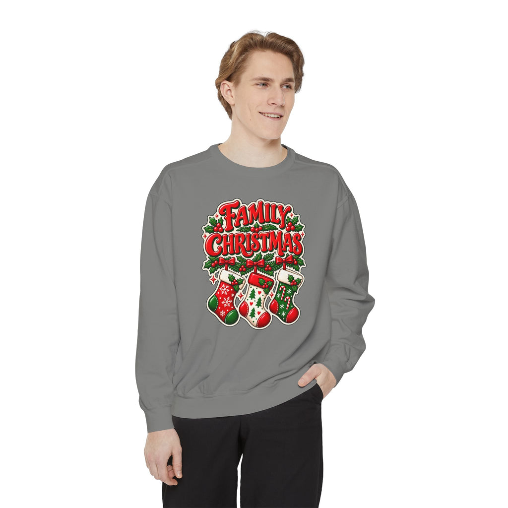 Family Christmas Stocking Holiday Sweatshirt