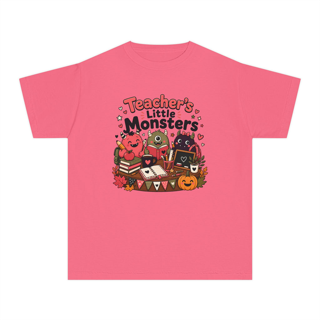 Teacher’s Little Monsters Youth Retro Tee 🍎📚