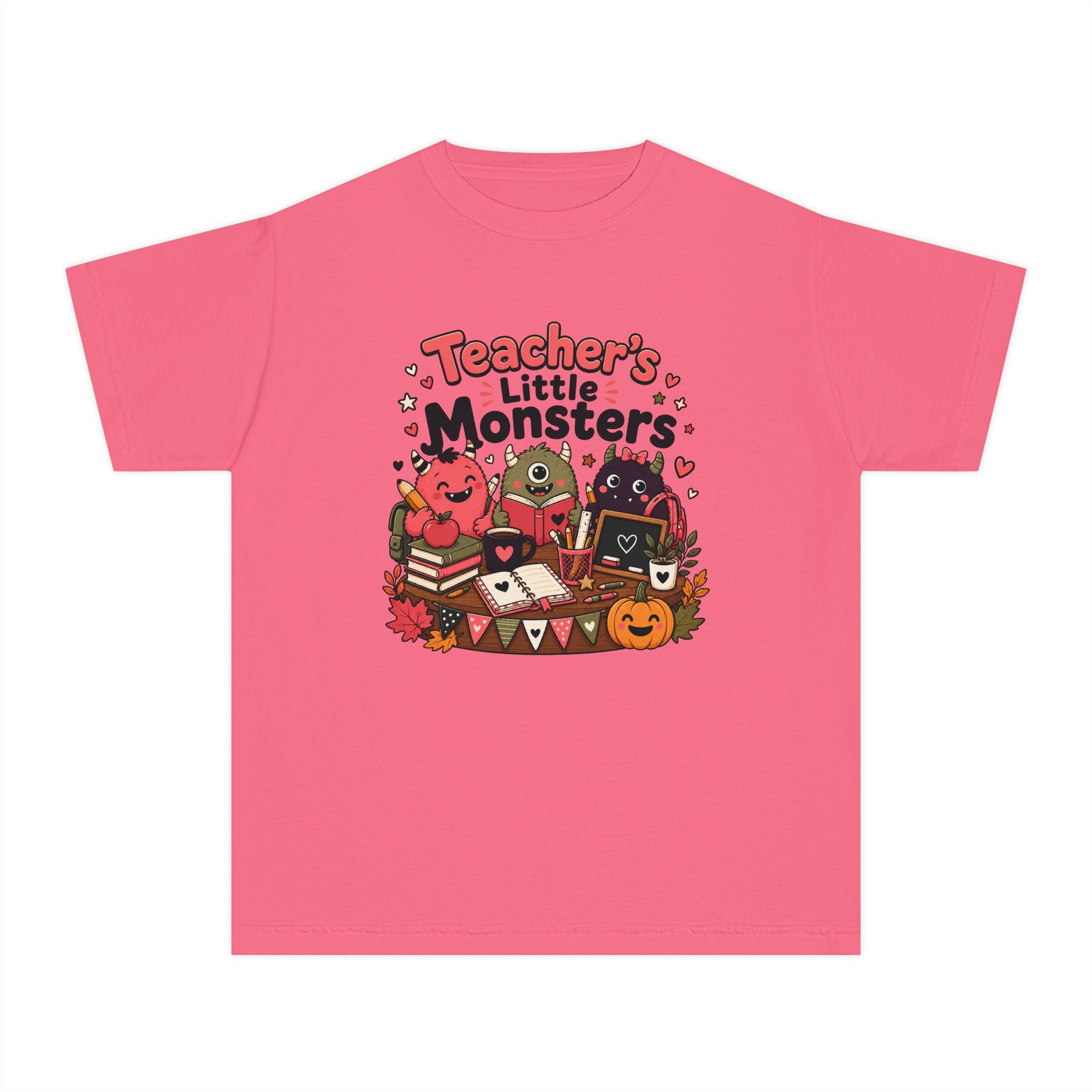 Teacher’s Little Monsters Youth Retro Tee 🍎📚