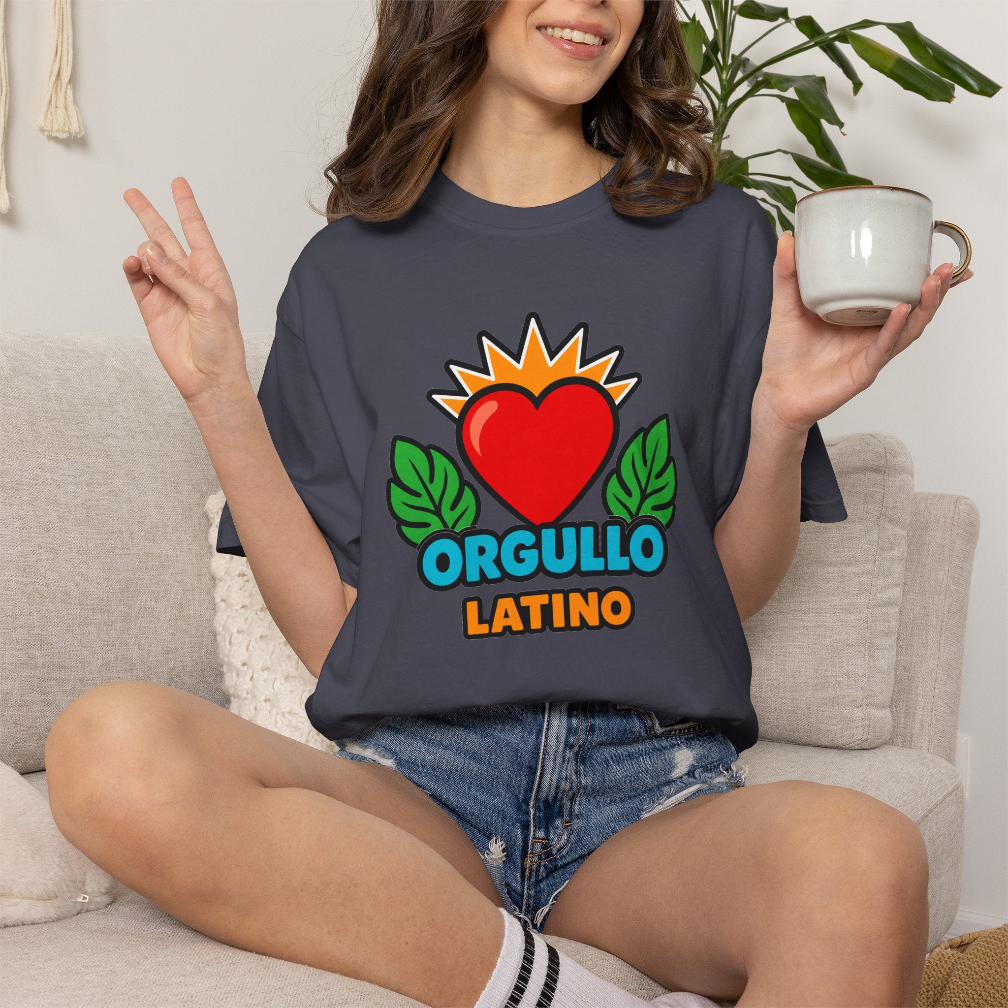 Orgullo Latino Heritage Heavyweight Tee ❤️🌿