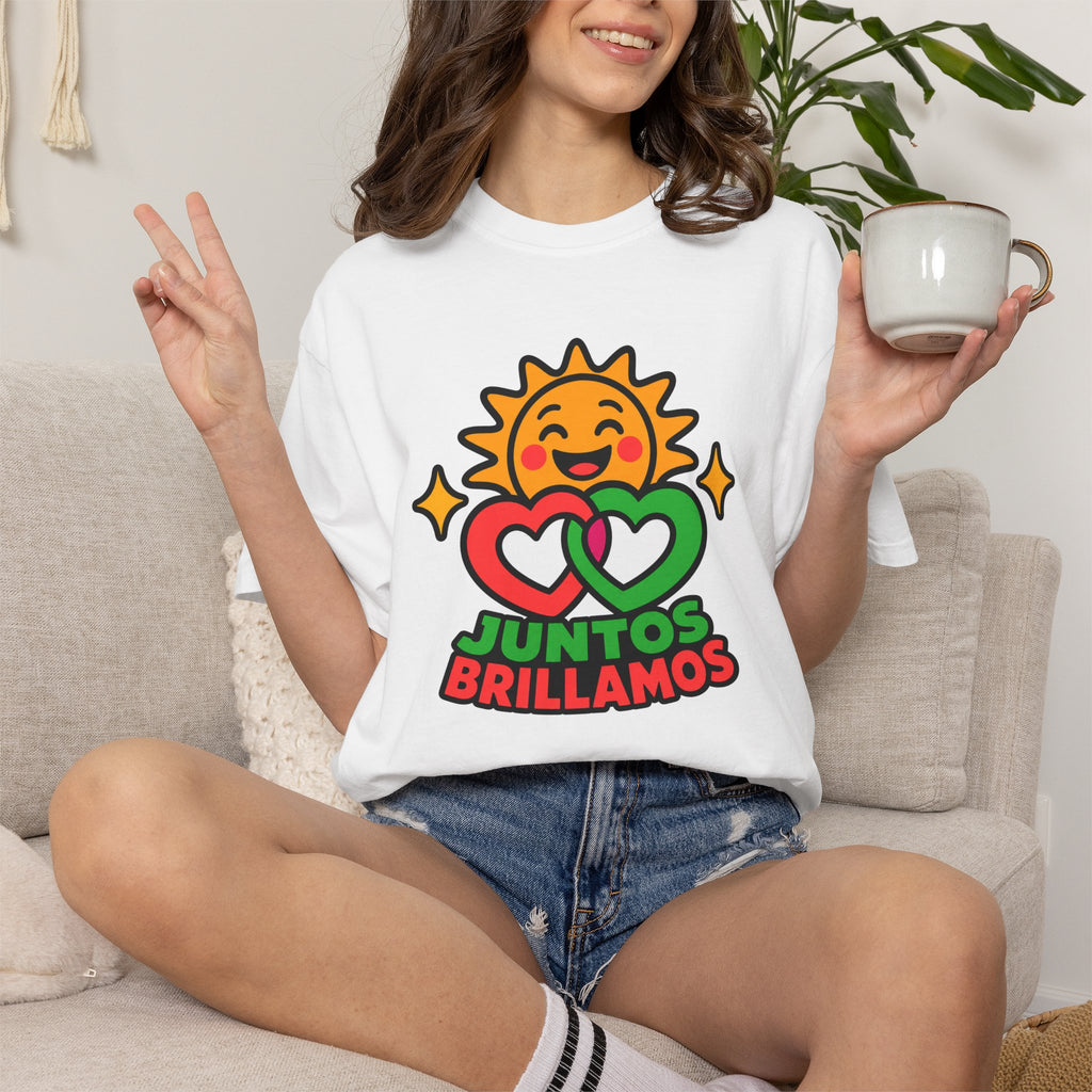 Juntos Brillamos Latino Heritage Heavyweight Tee ☀️❤️