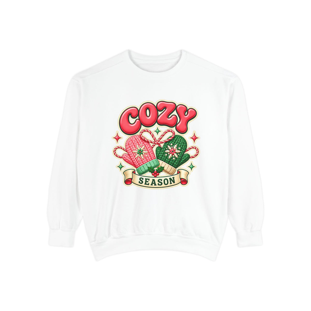 Cozy Season Christmas Sweatshirt 🧤🎄☕️