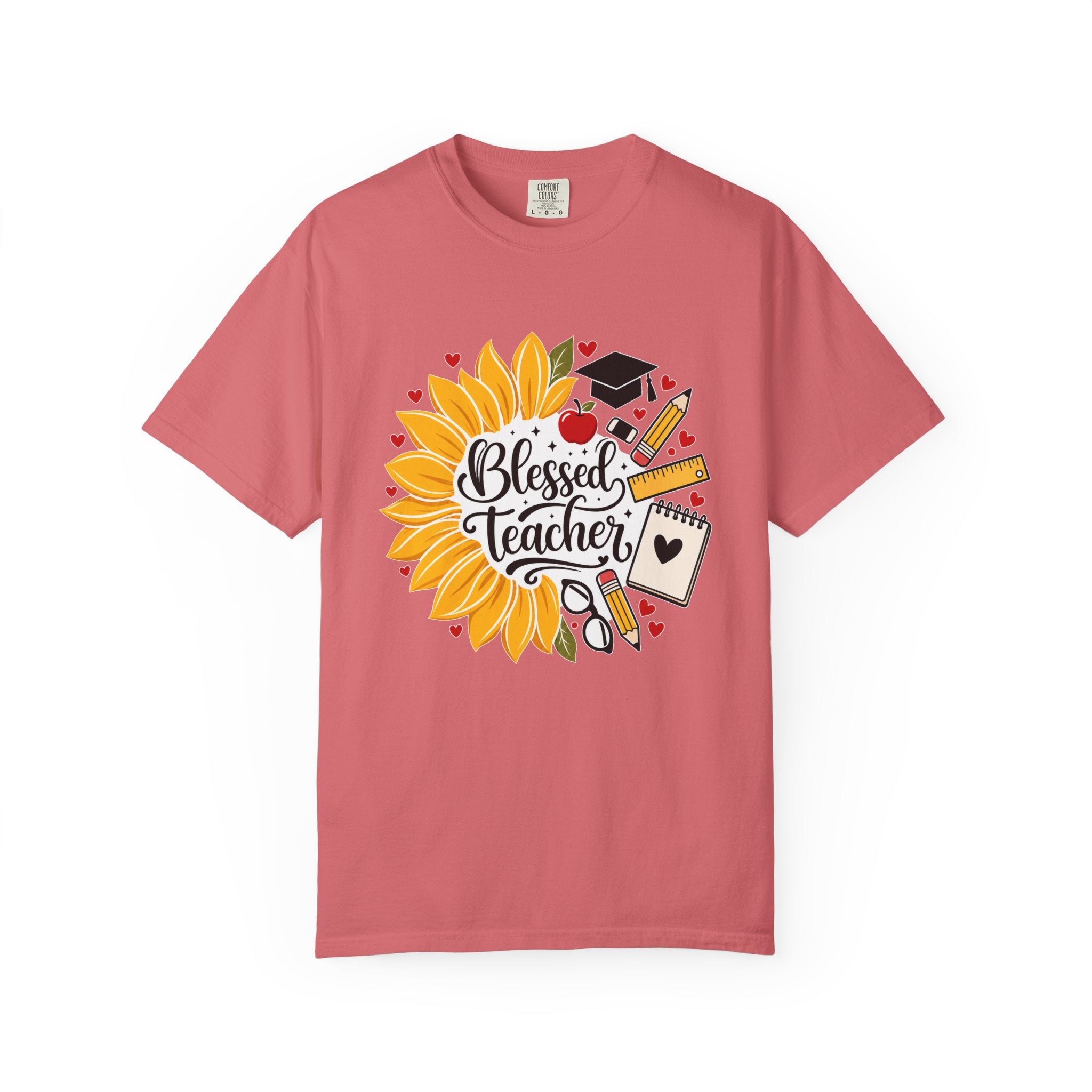 Blessed Teacher Heavyweight Tee 🌻📚✏️