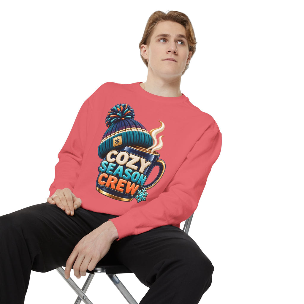 Cozy Season Crew Coffee Lover Sweatshirt ☕️❄️ | Winter Coffee Graphic Pullover