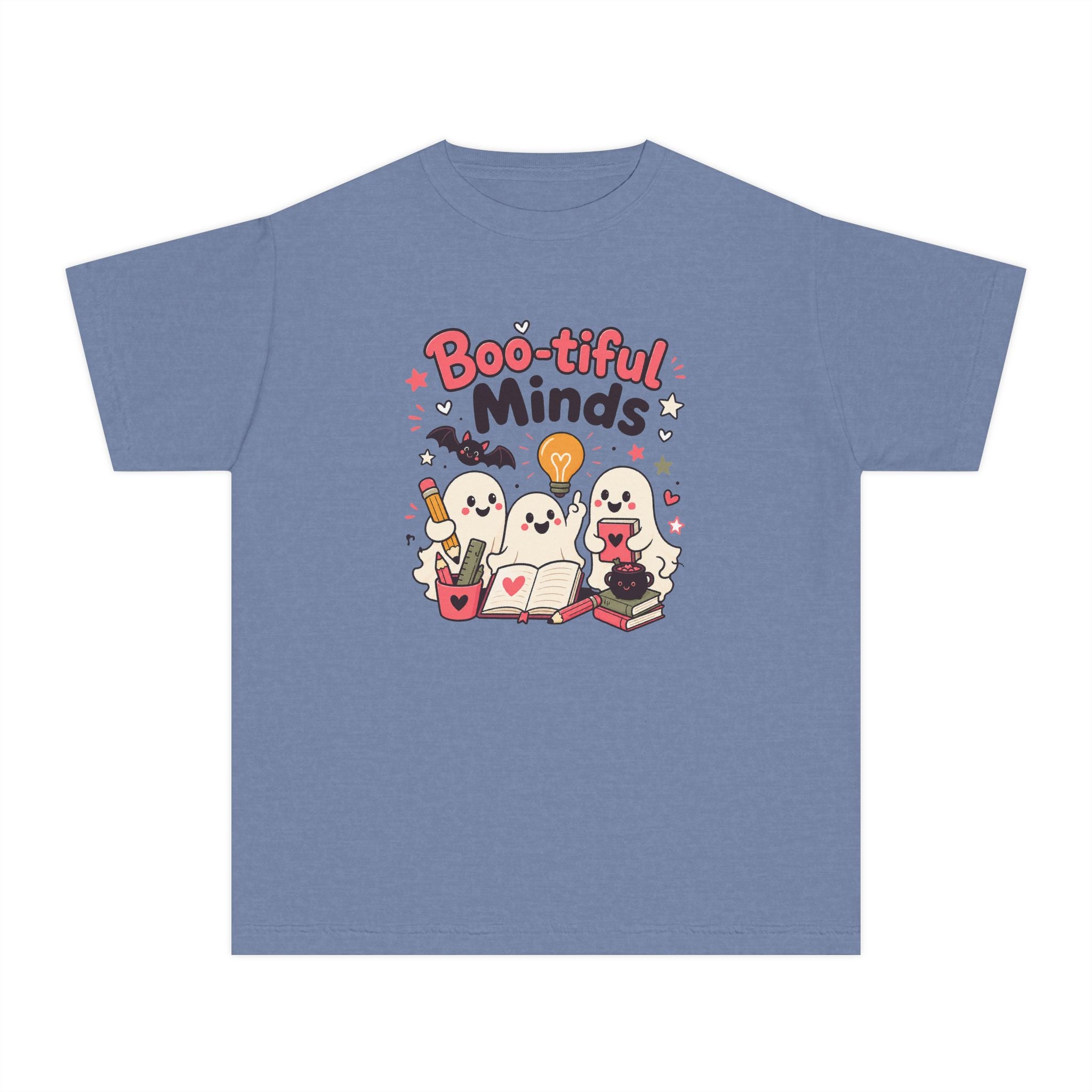 Boo-tiful Minds Youth Halloween Learning Tee 👻💡